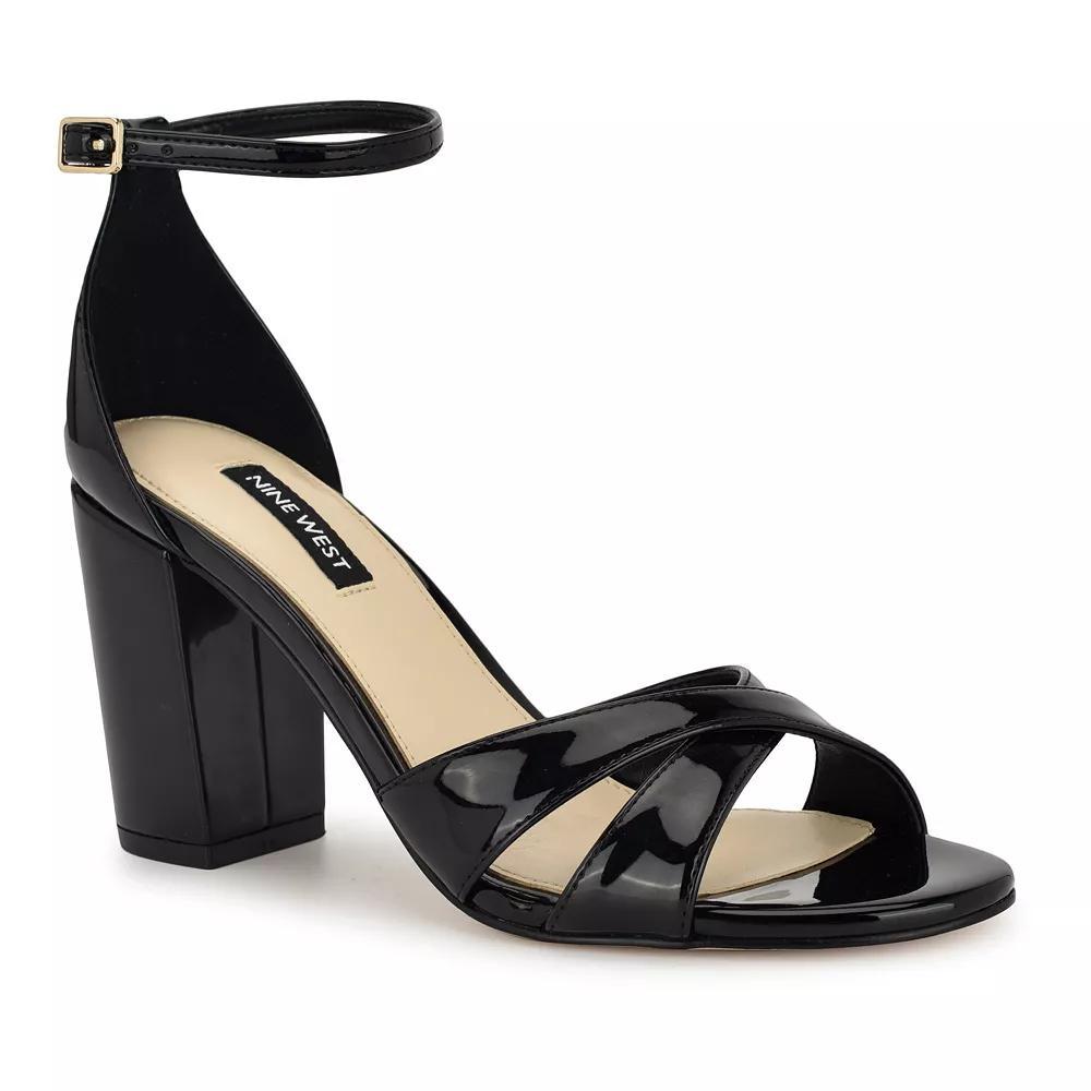 Nine West Saile Women's Dress Sandals, Size: 6, Black Patent Product Image