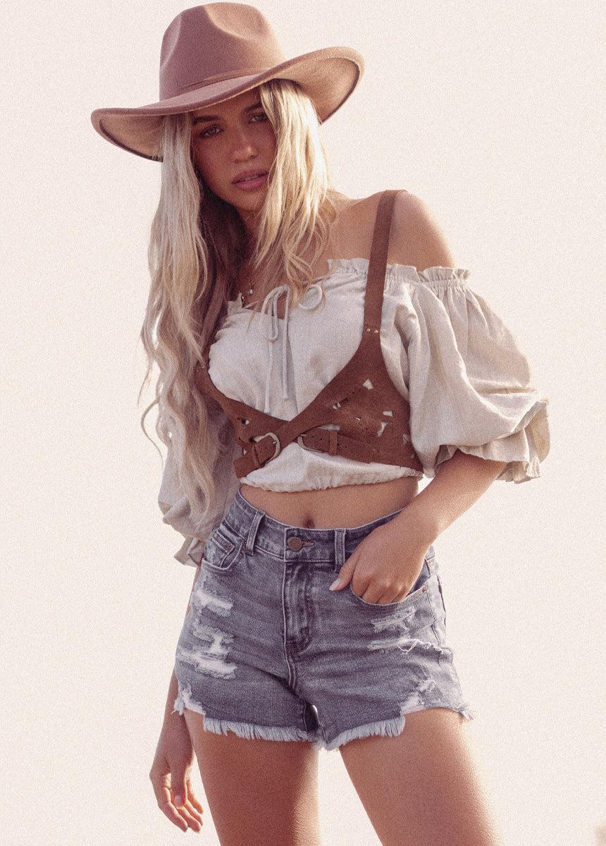Kerra Top in Beige Female Product Image