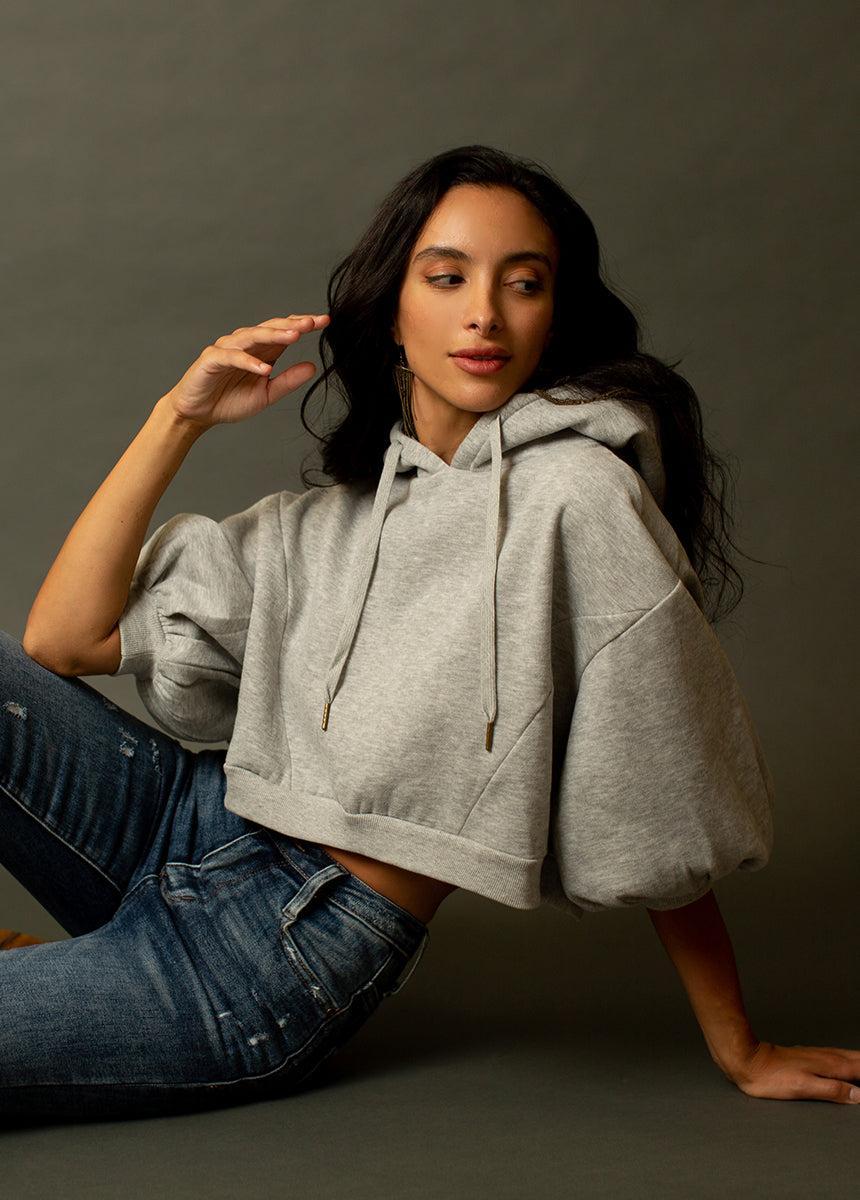Matyson Hoodie in Heather Gray Female Product Image
