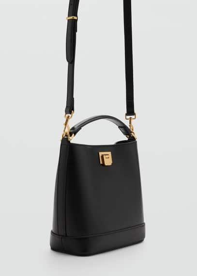 Mango Womens Rear Padlock Mini-Shopper Bag Product Image