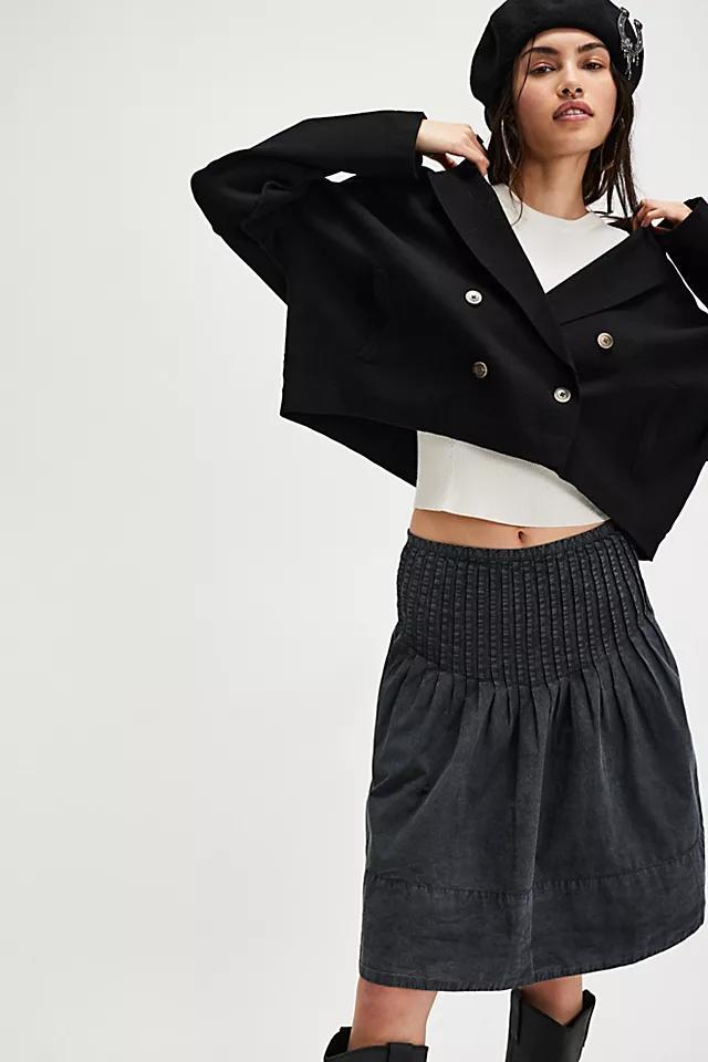 Peyton Pintuck Midi Skirt Product Image