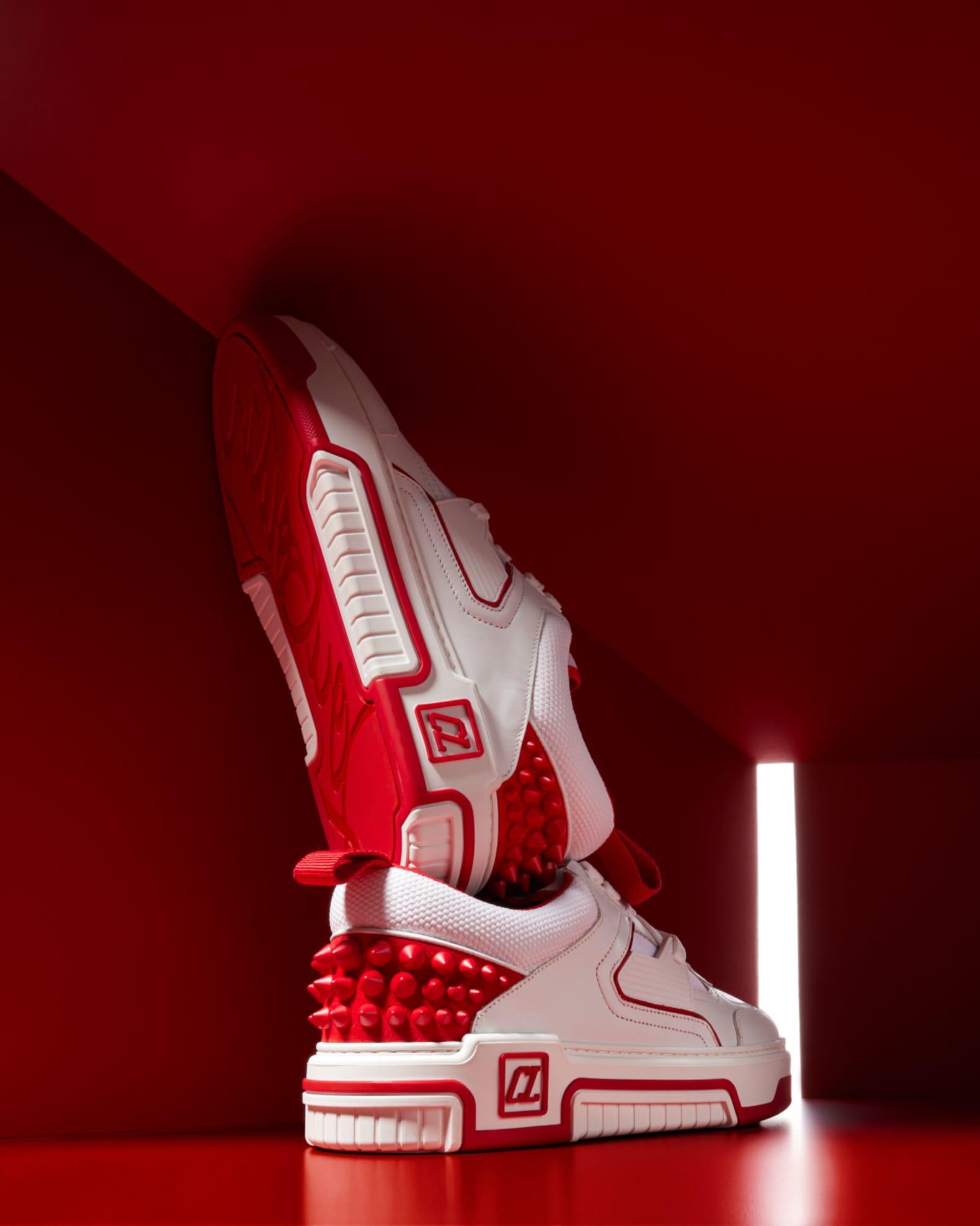 Men's Astroloubi Mesh and Leather Low-Top Sneakers Product Image