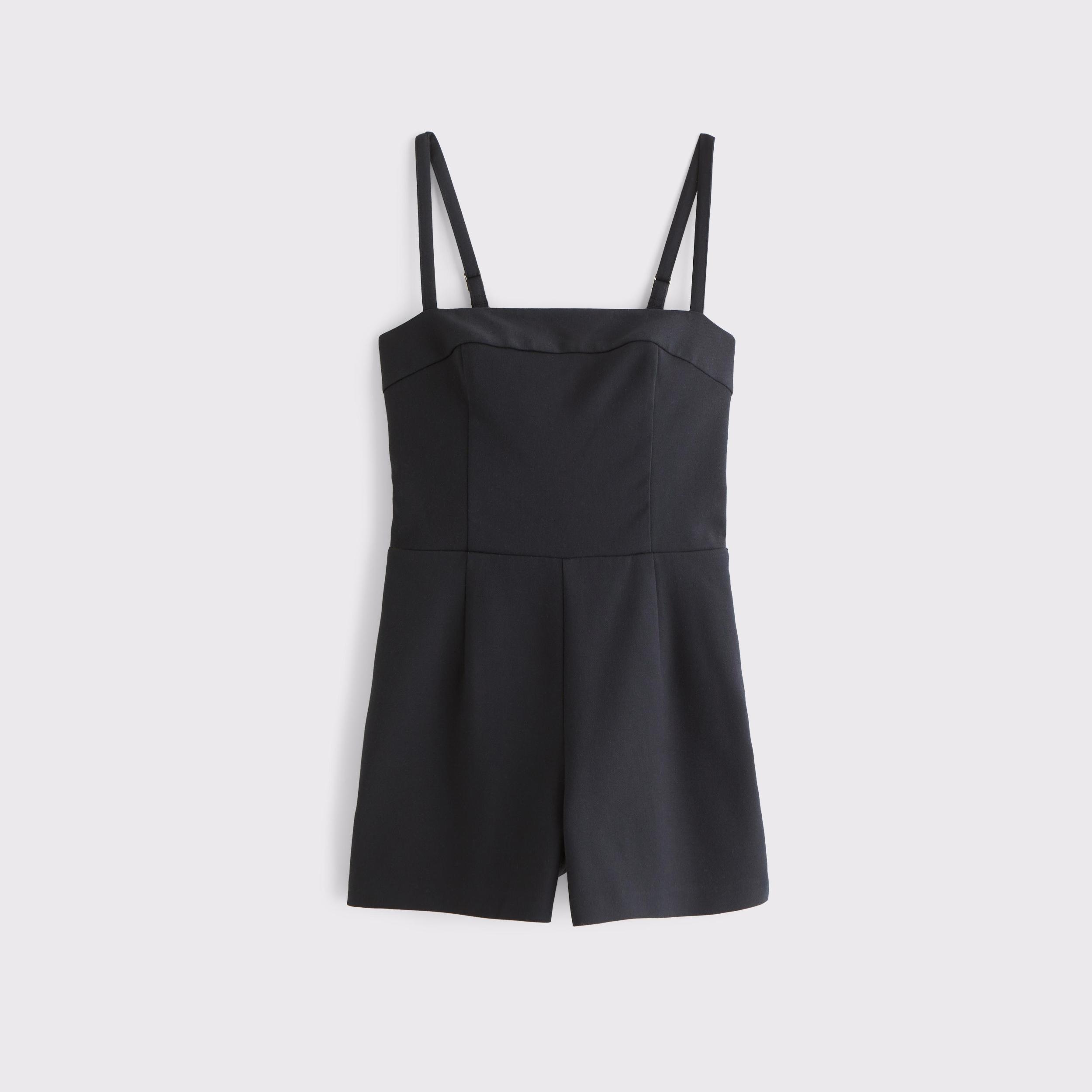 Micro Short Tailored Romper Product Image