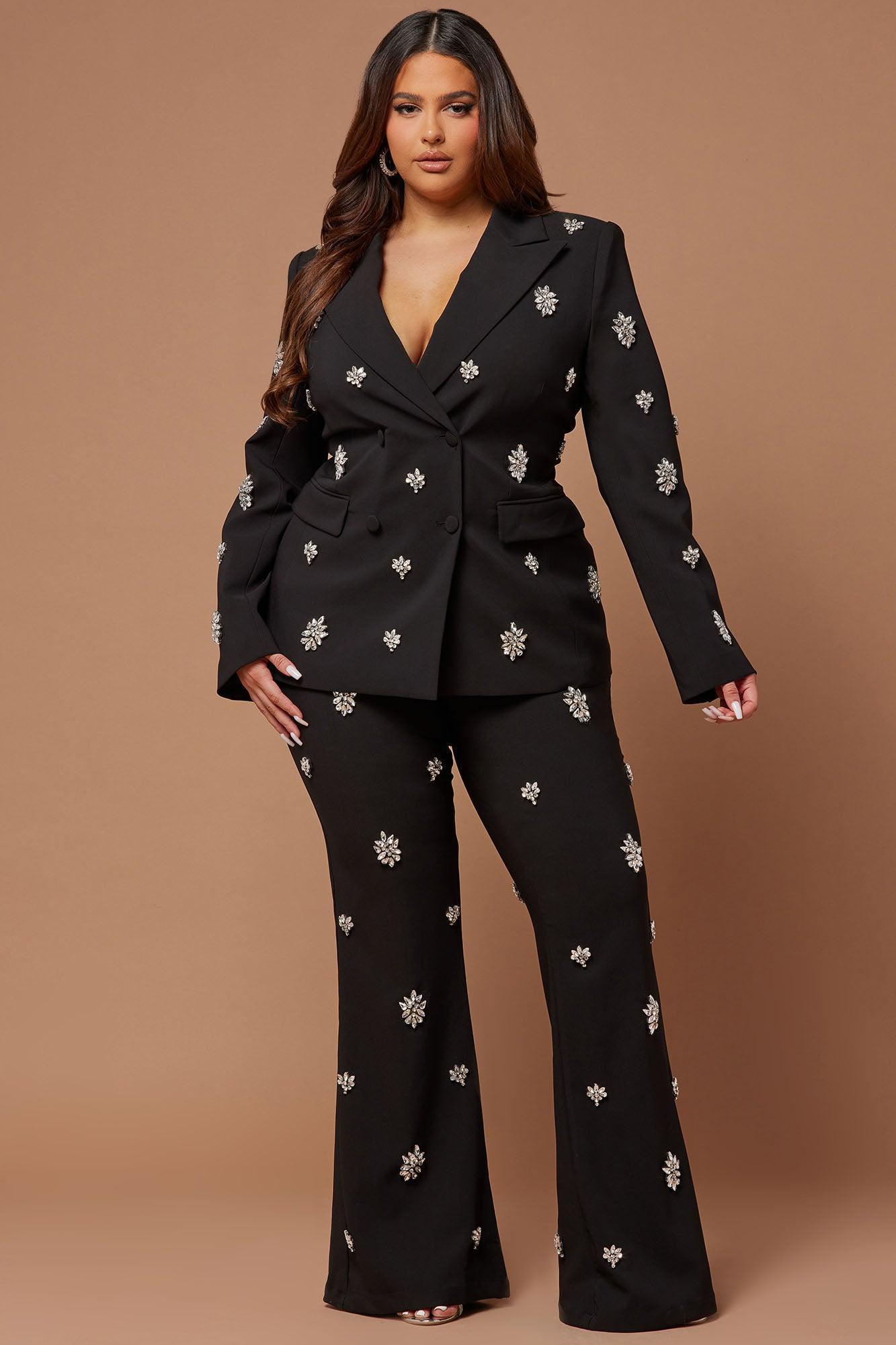 Verona Embellished Jacket - Black Product Image