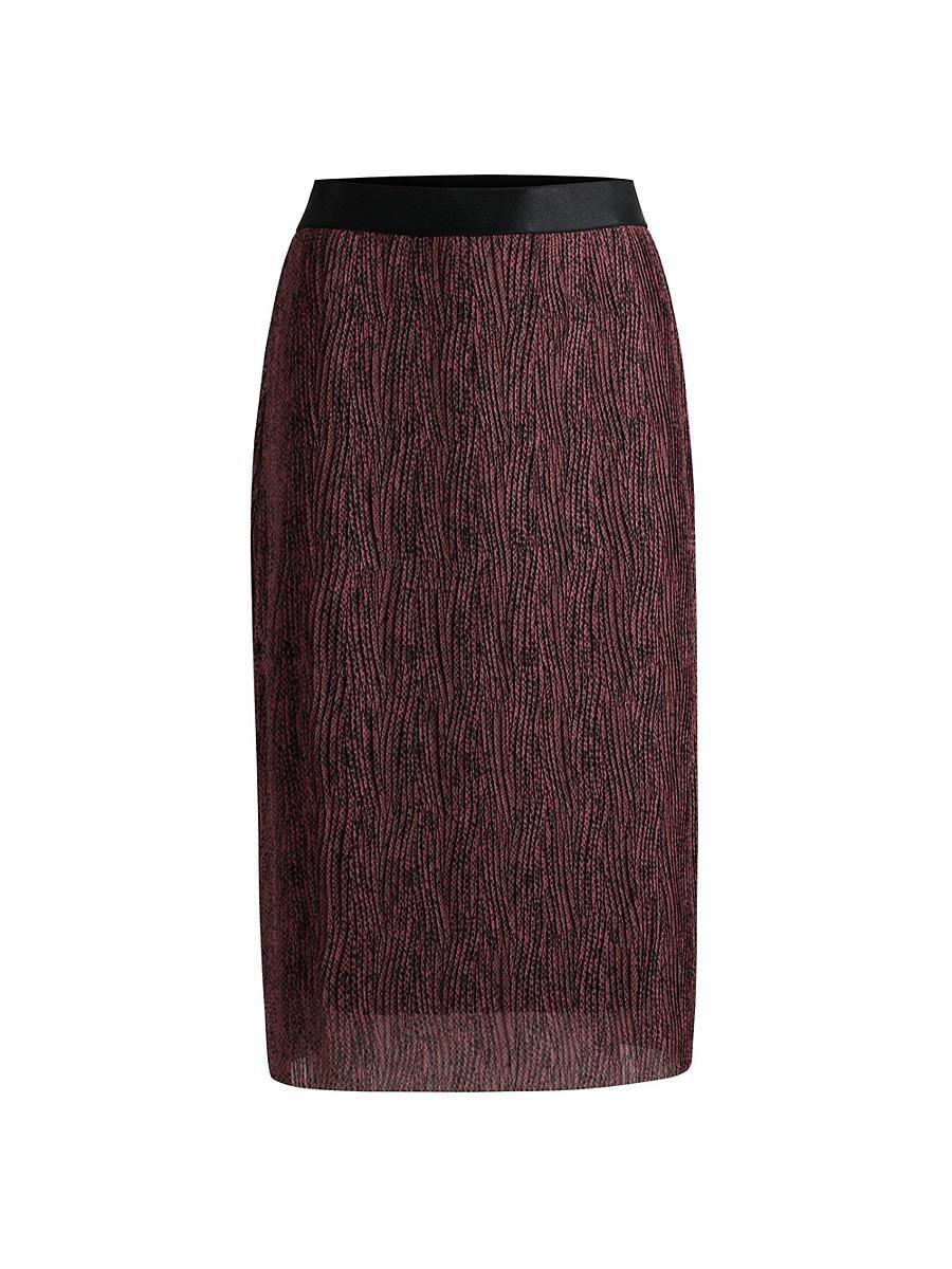 Womens Stretch-Tulle Slim-Fit Skirt Product Image