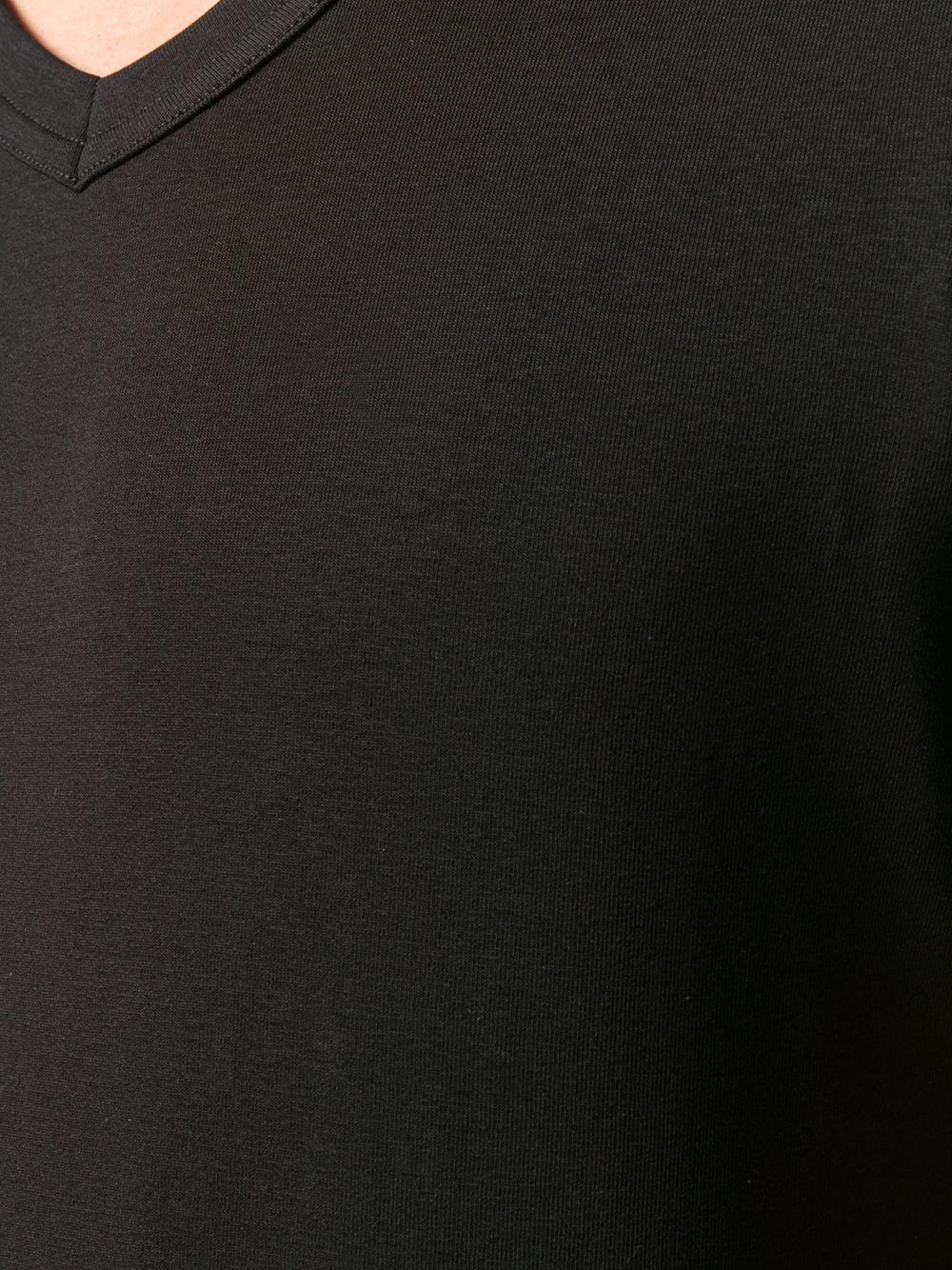 V-neck cotton T-shirt Product Image