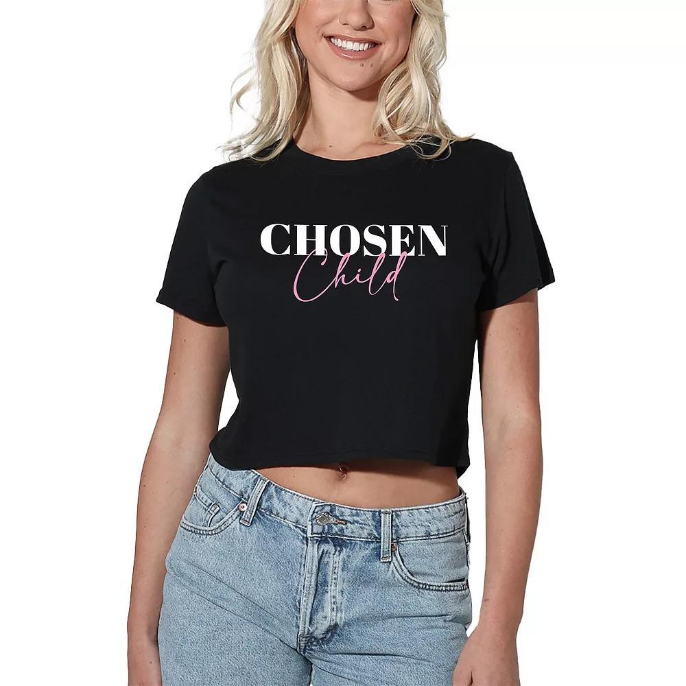 Women's Suburban Riot Chosen Child Crop Tee, Girl's, Size: Large, Black Product Image
