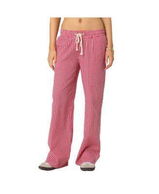 Edikted Womens Taya gingham pants Product Image