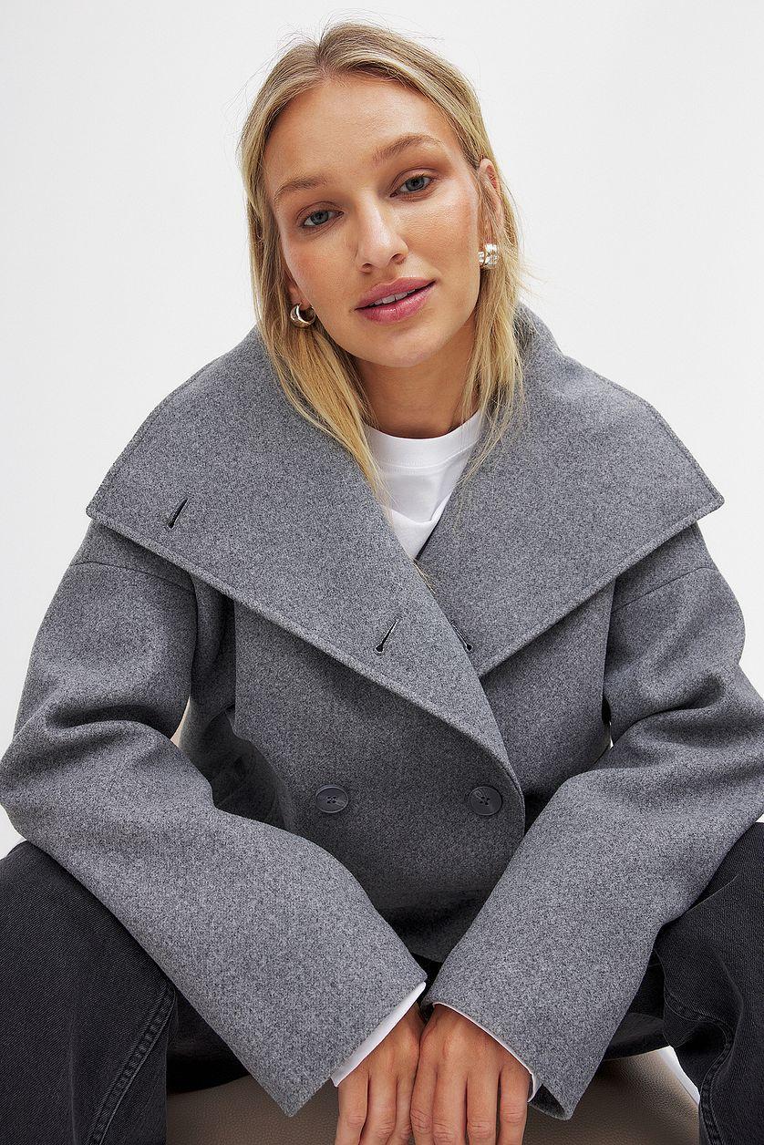 Double Breasted Short Coat Product Image