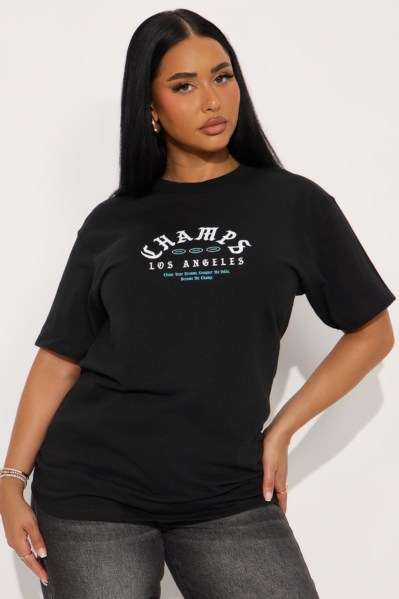 Champs 88 Flames Front And Back Graphic Tee - Black Product Image