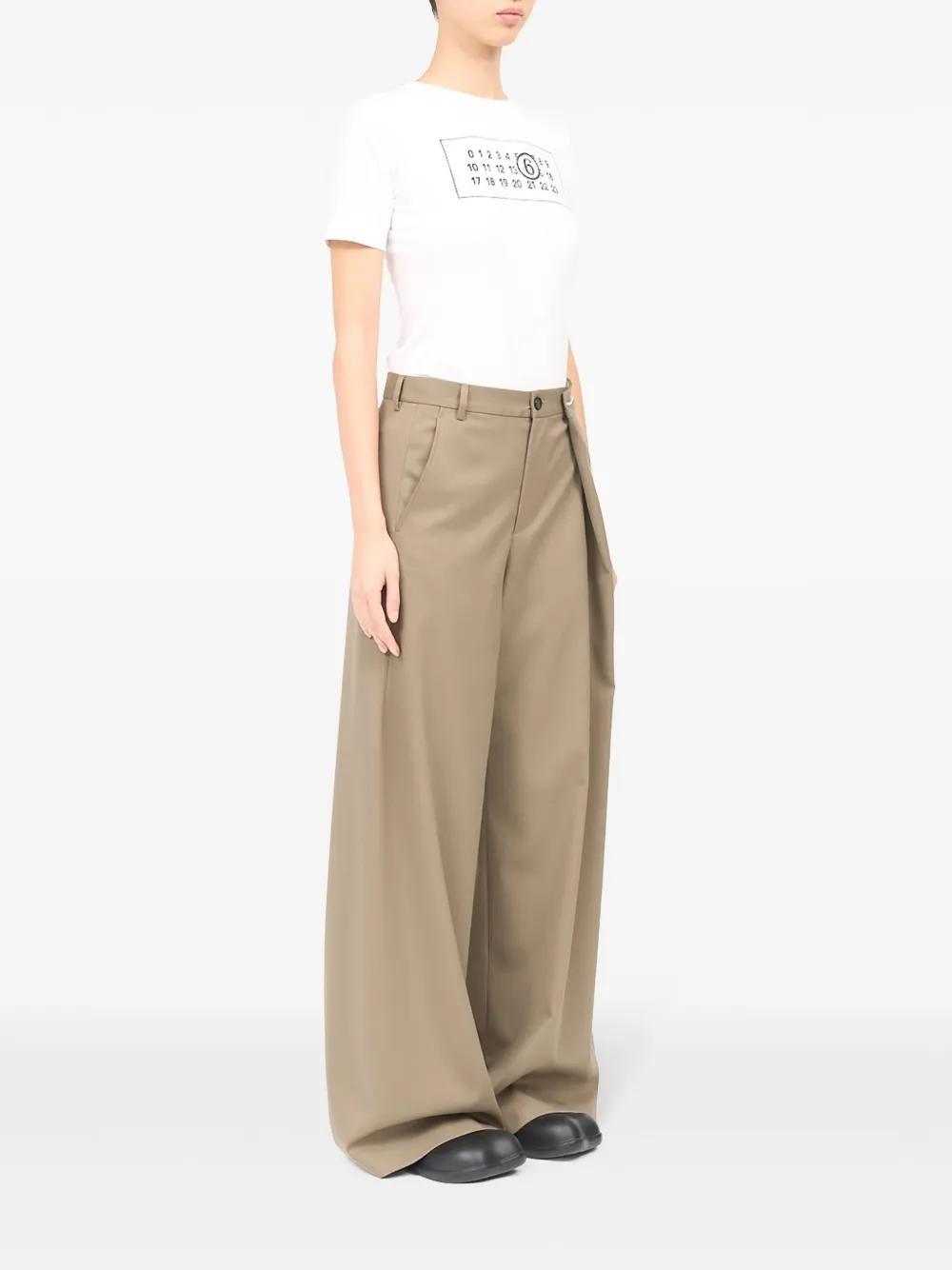 tailored wide-leg trousers Product Image