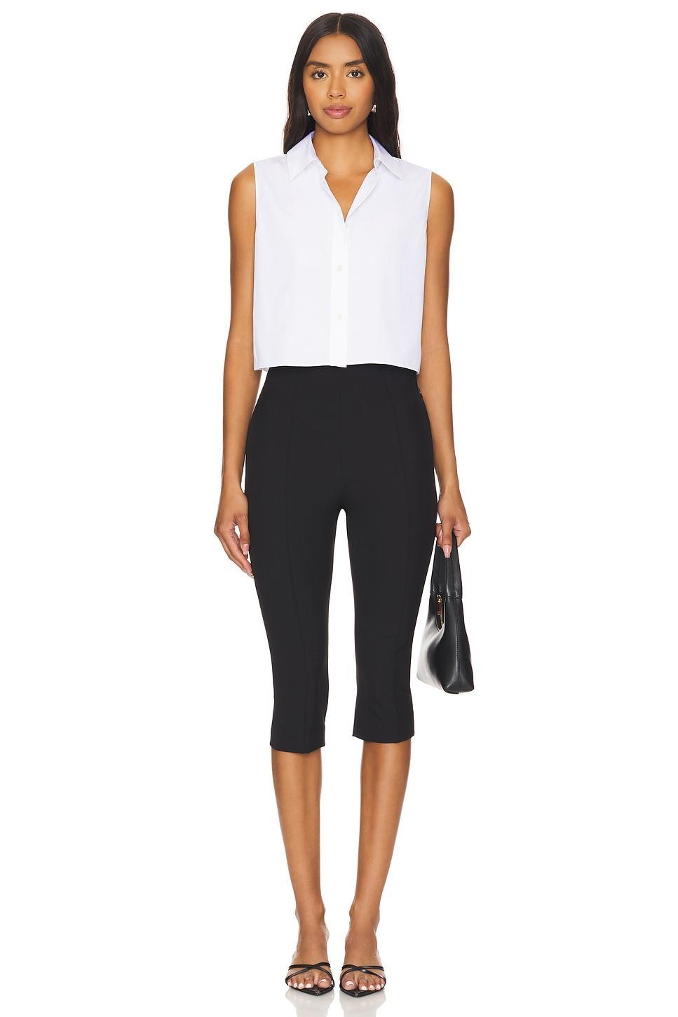 Sleeveless Crop Classic Shirt Theory Product Image