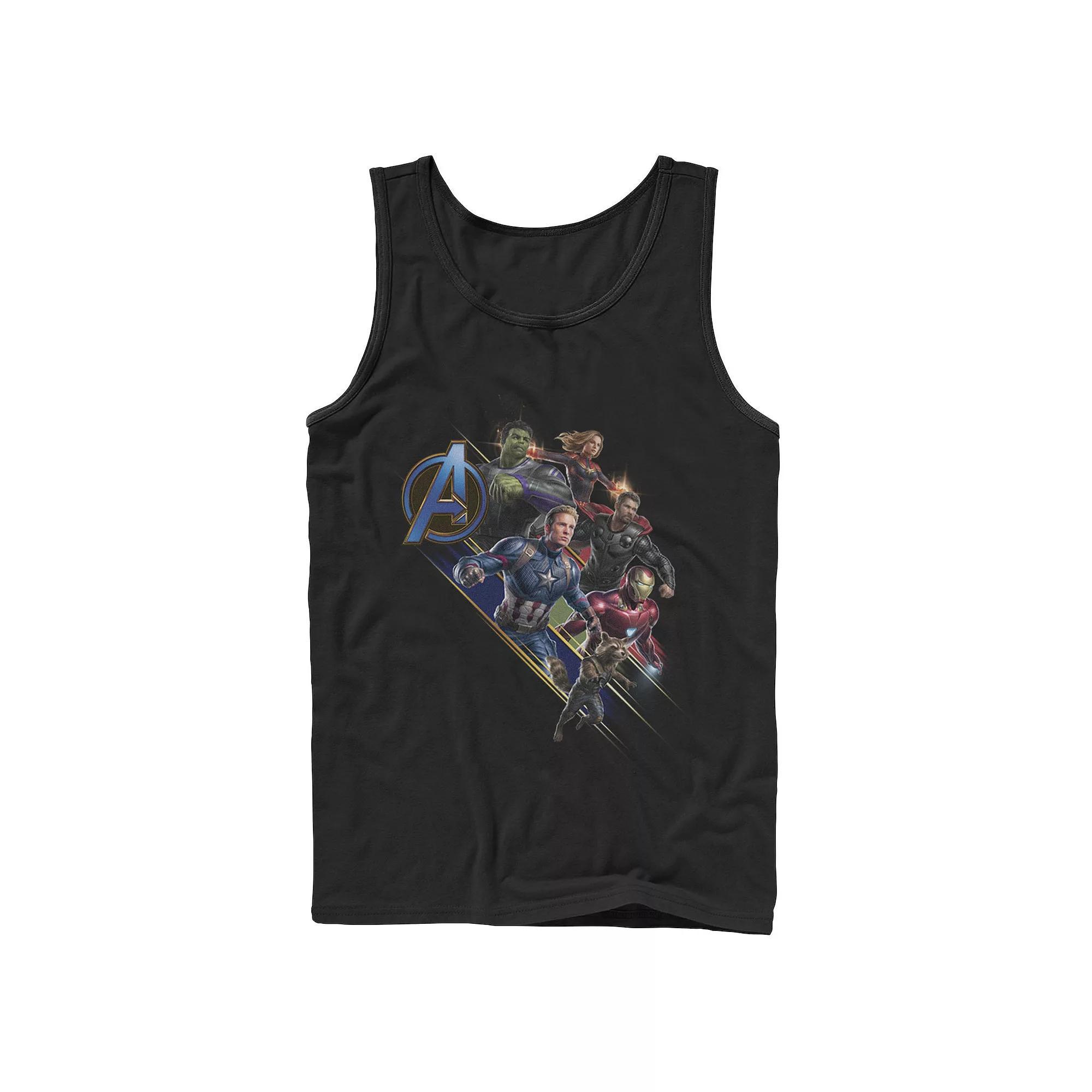 Mens Marvel Avengers Endgame Action Pose Logo Tank Top Product Image