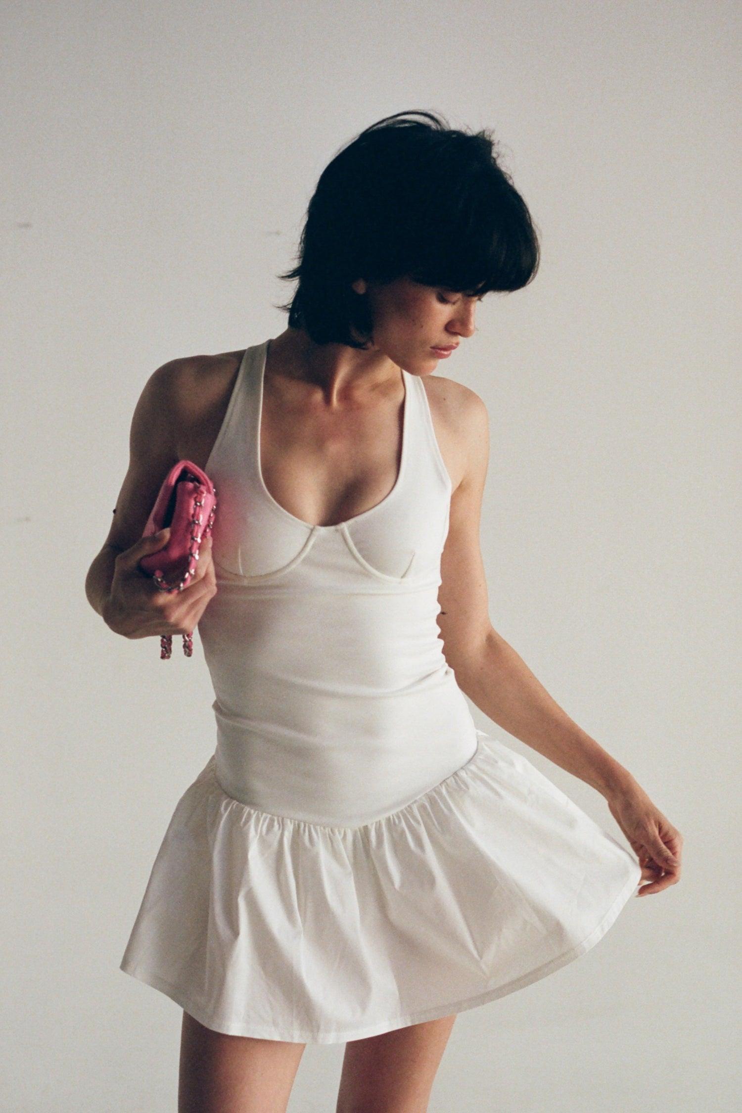 ALICE DRESS - WHITE Product Image