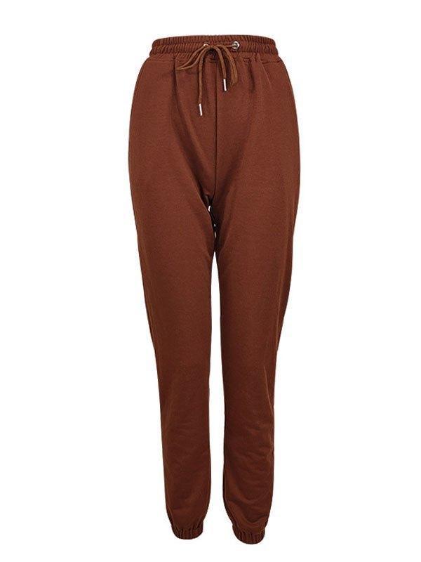 Solid  Drawstring Jogger Pants Product Image