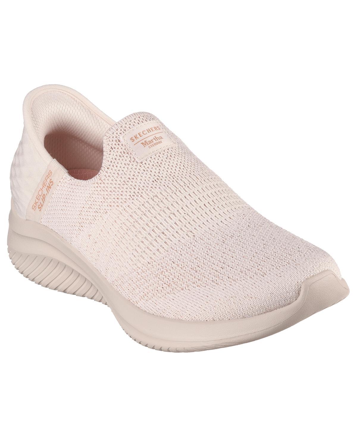 SKECHERS Martha Stewart Ultra Flex 3.0 - Neptune Hands Free Slip-Ins (Natural) Women's Shoes Product Image