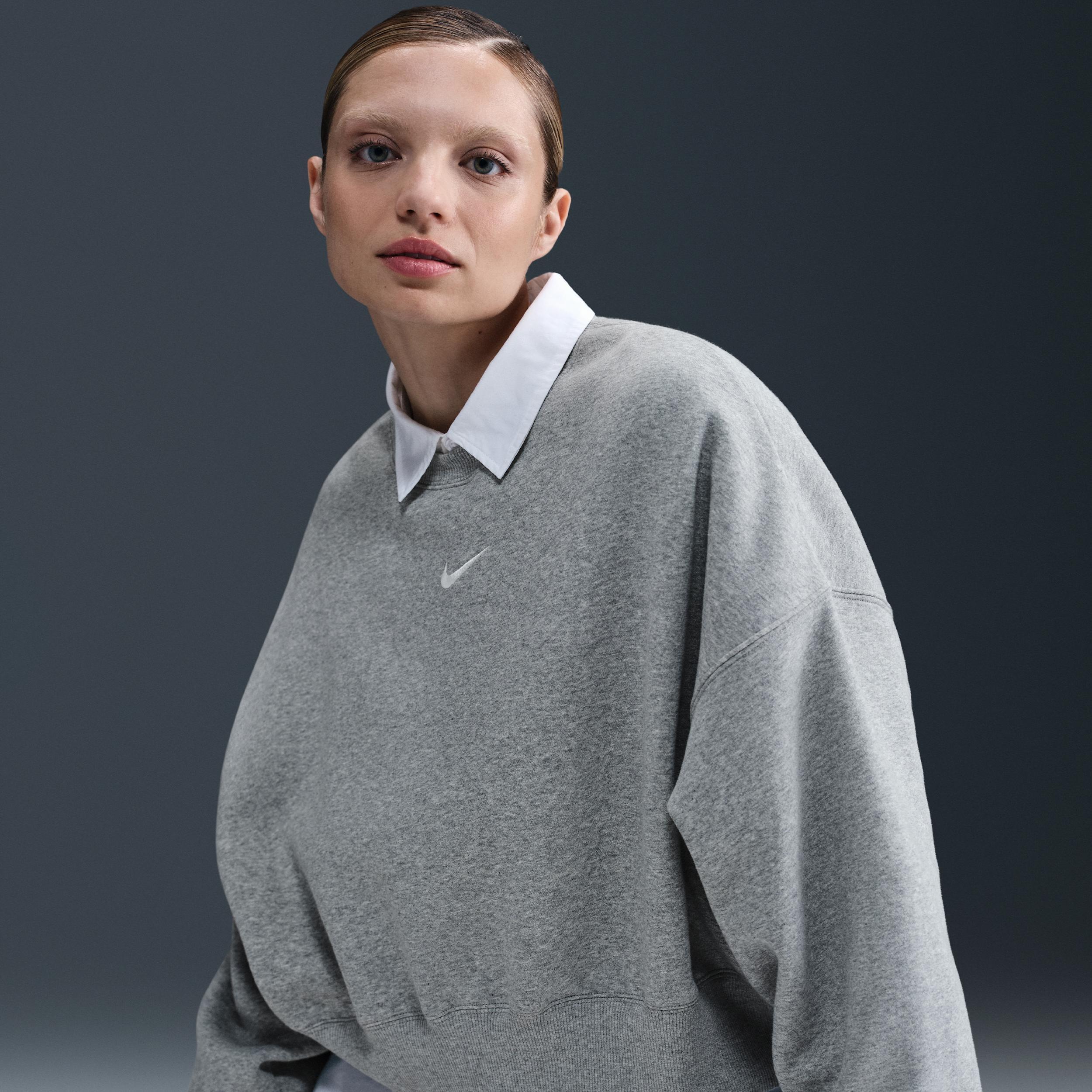 Women's Nike Sportswear Phoenix Fleece Over-Oversized Crew-Neck Sweatshirt Product Image