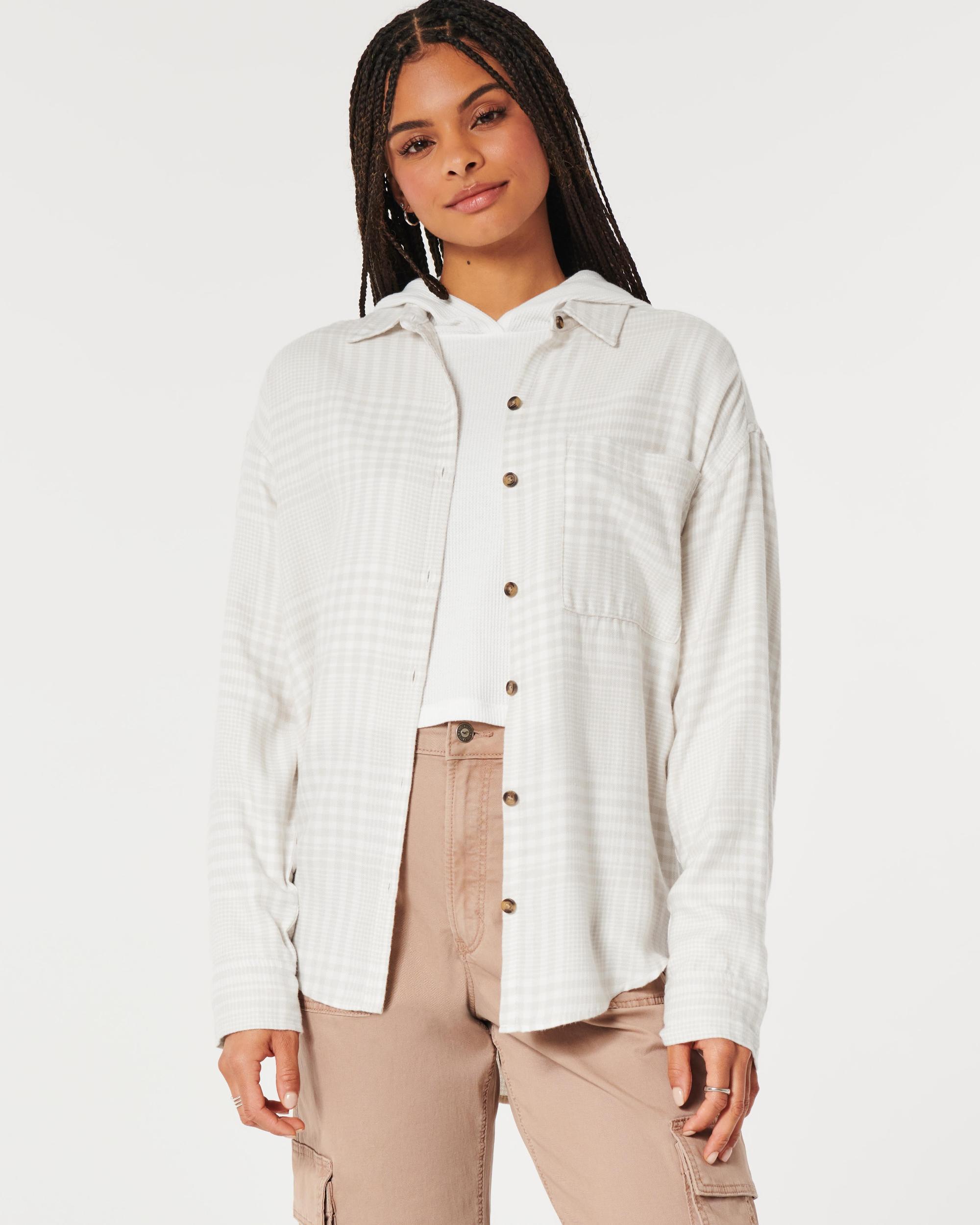 Oversized Flannel Shirt Product Image