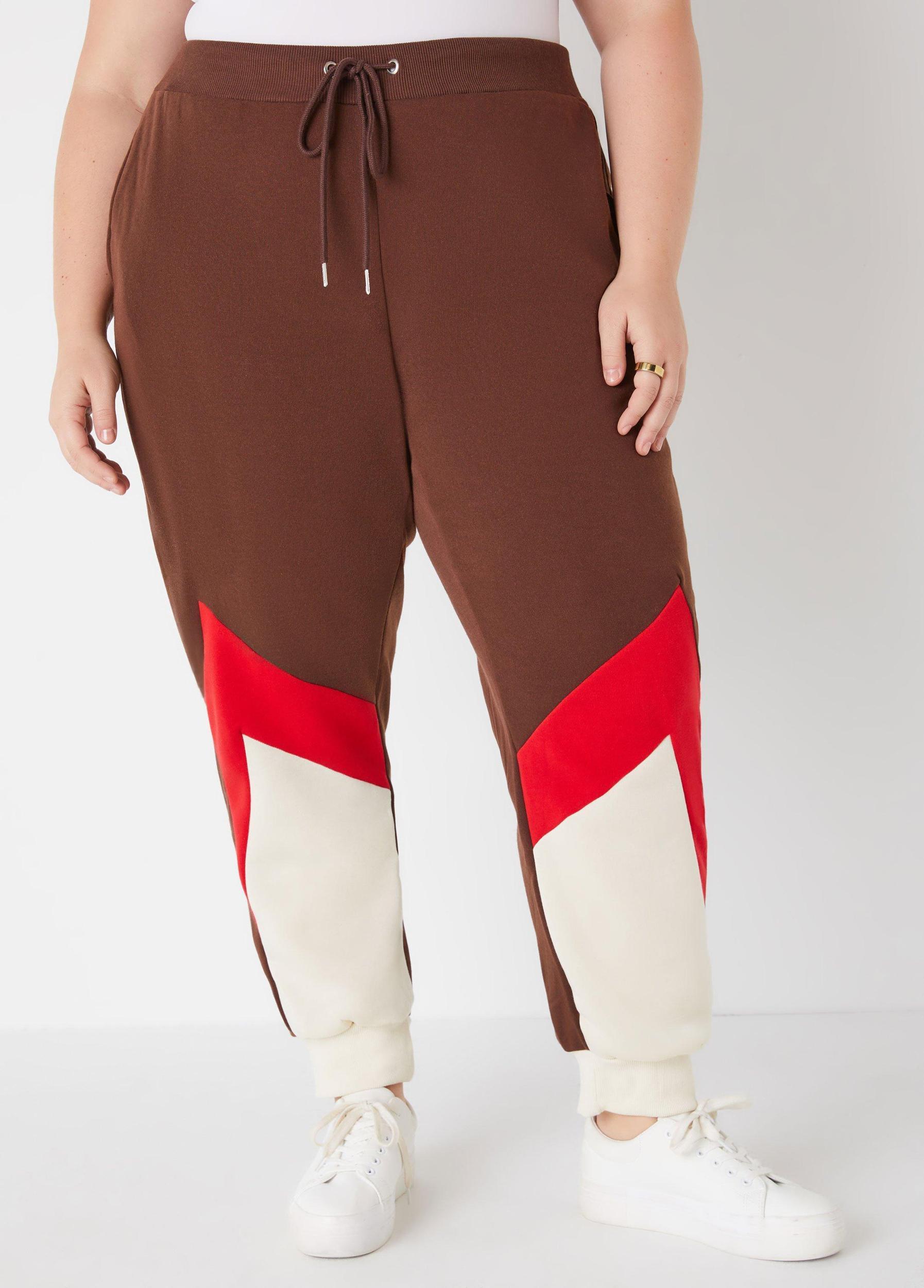 Colorblock Fleece Joggers Product Image