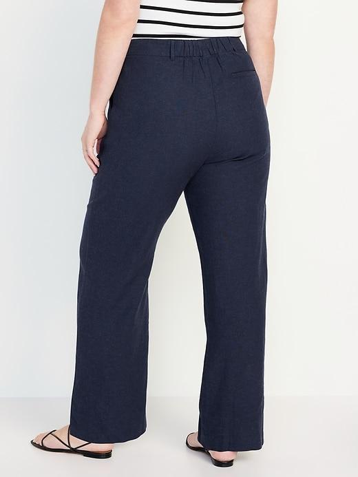 Extra High-Waisted Taylor Wide-Leg Trouser Pants Product Image
