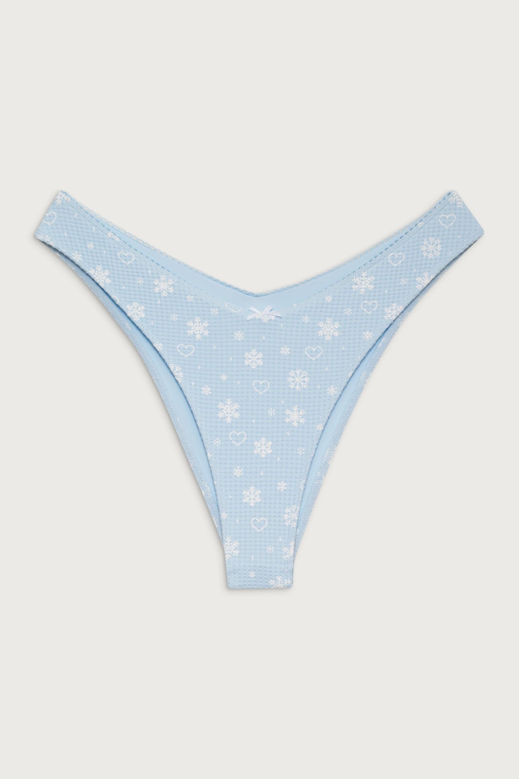 Enzo Waffle Cheeky Bikini Bottom - Flurries Product Image