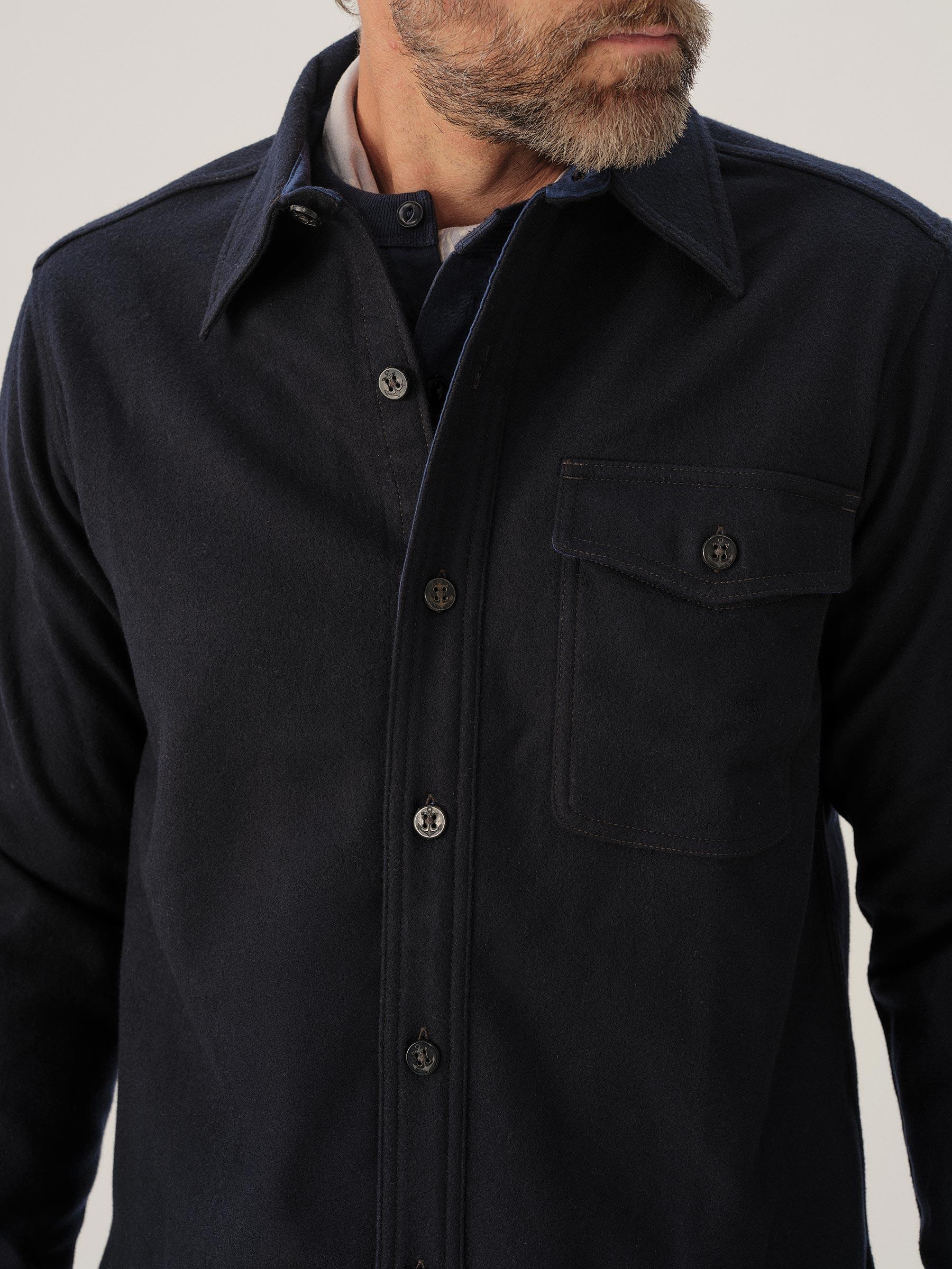 Midnight Felted Flannel Cpo Shirt Product Image