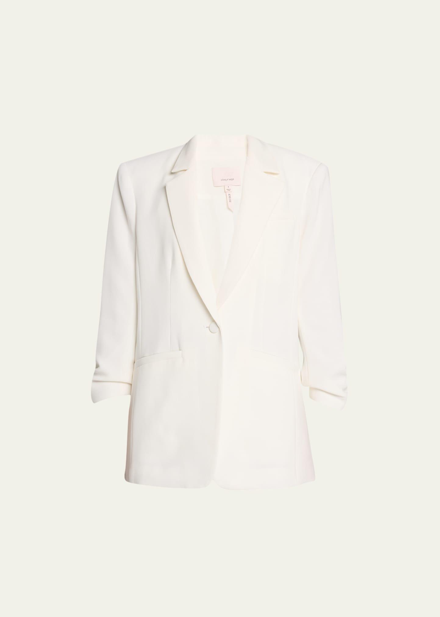 Khloe Crepe 3/4-Sleeve Blazer Product Image