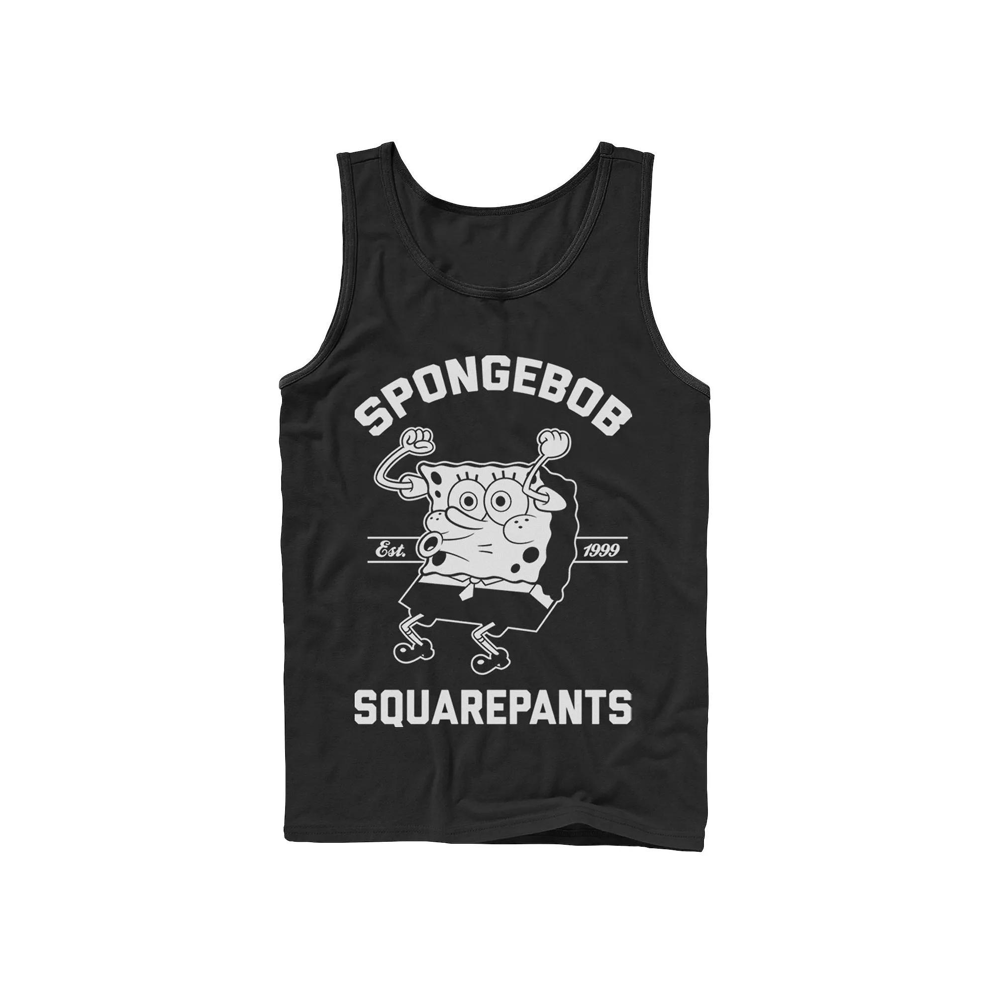 Mens Nickelodeon SpongeBob SquarePants Excited Established 99 Tank Top Product Image