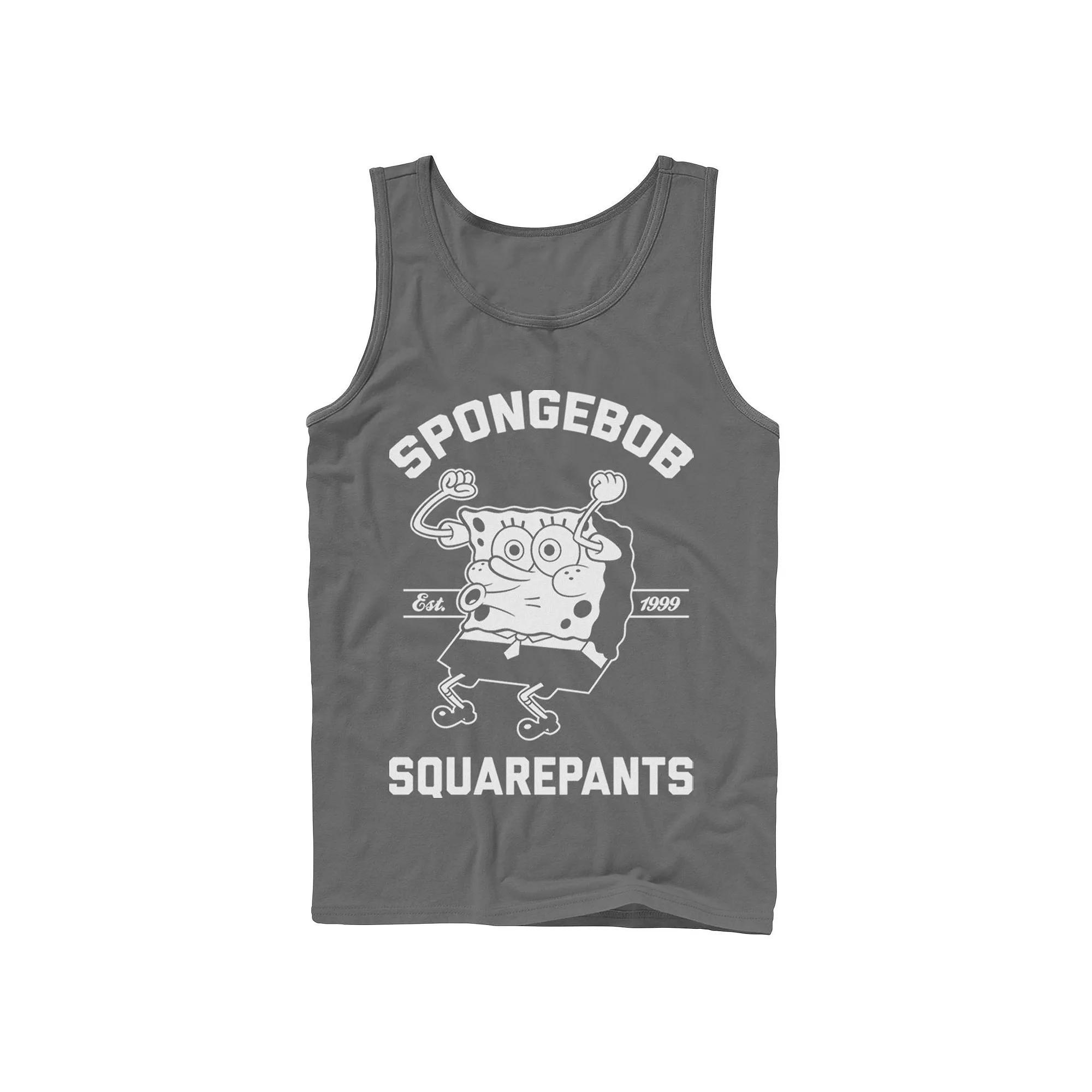 Men's Nickelodeon SpongeBob SquarePants Excited Established 99 Tank Top, Size: XL, Grey Product Image