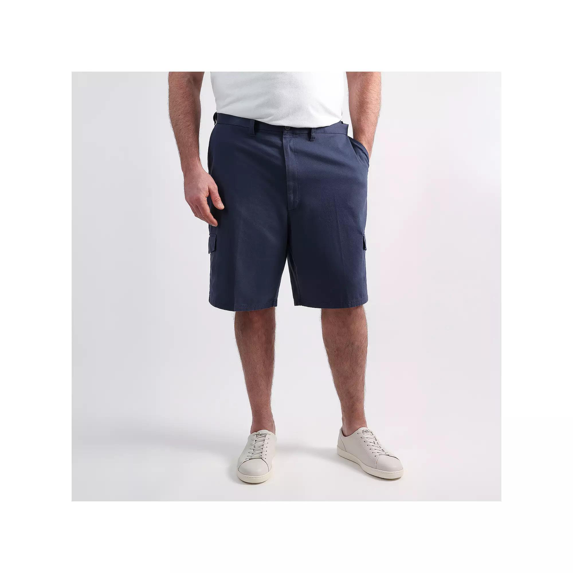 Big & Tall Haggar Mens Cotton Cargo Short Mood Blue Product Image