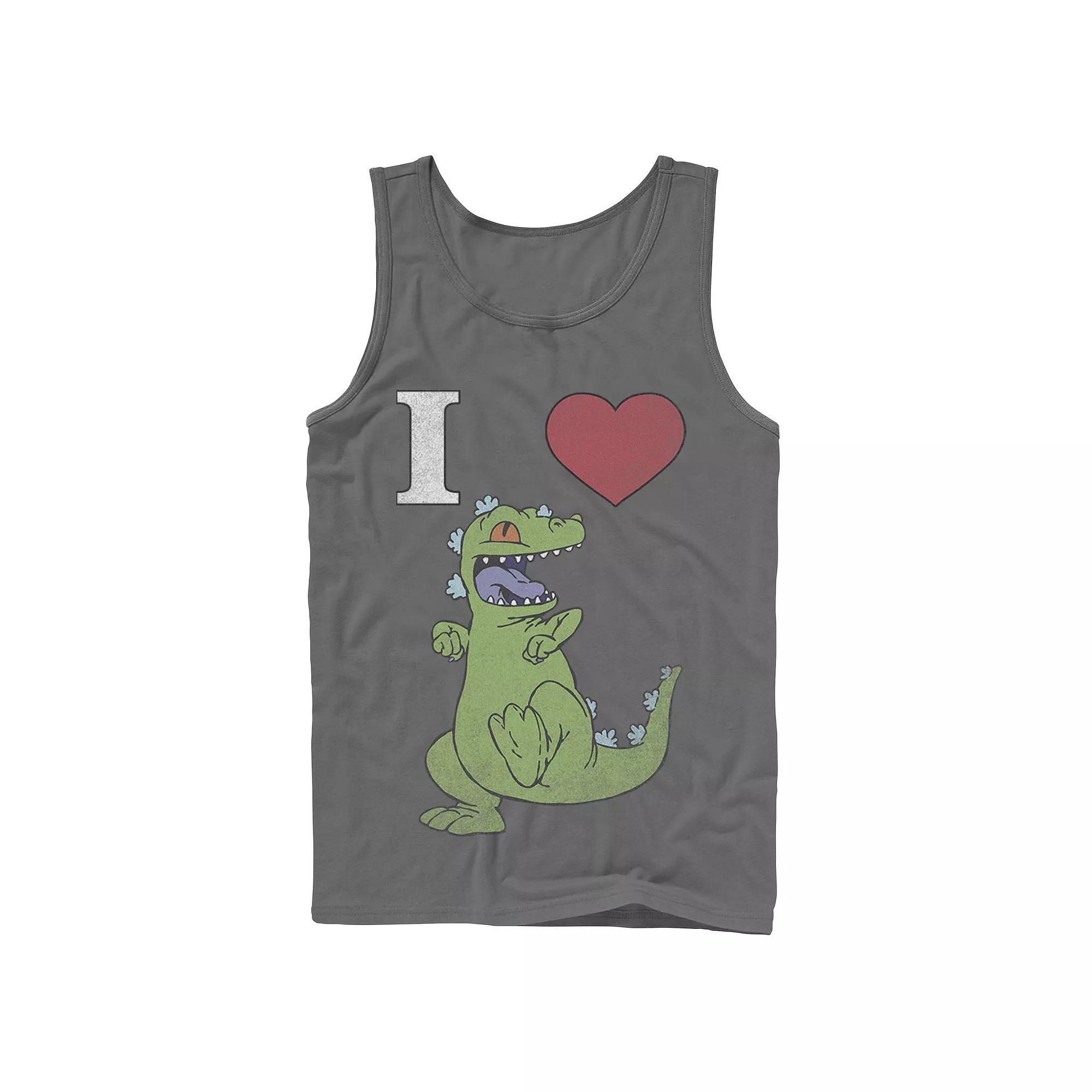 Men's Nickelodeon RugRats I Love Reptar Graphic Tank Top, Size: XL, Grey Product Image