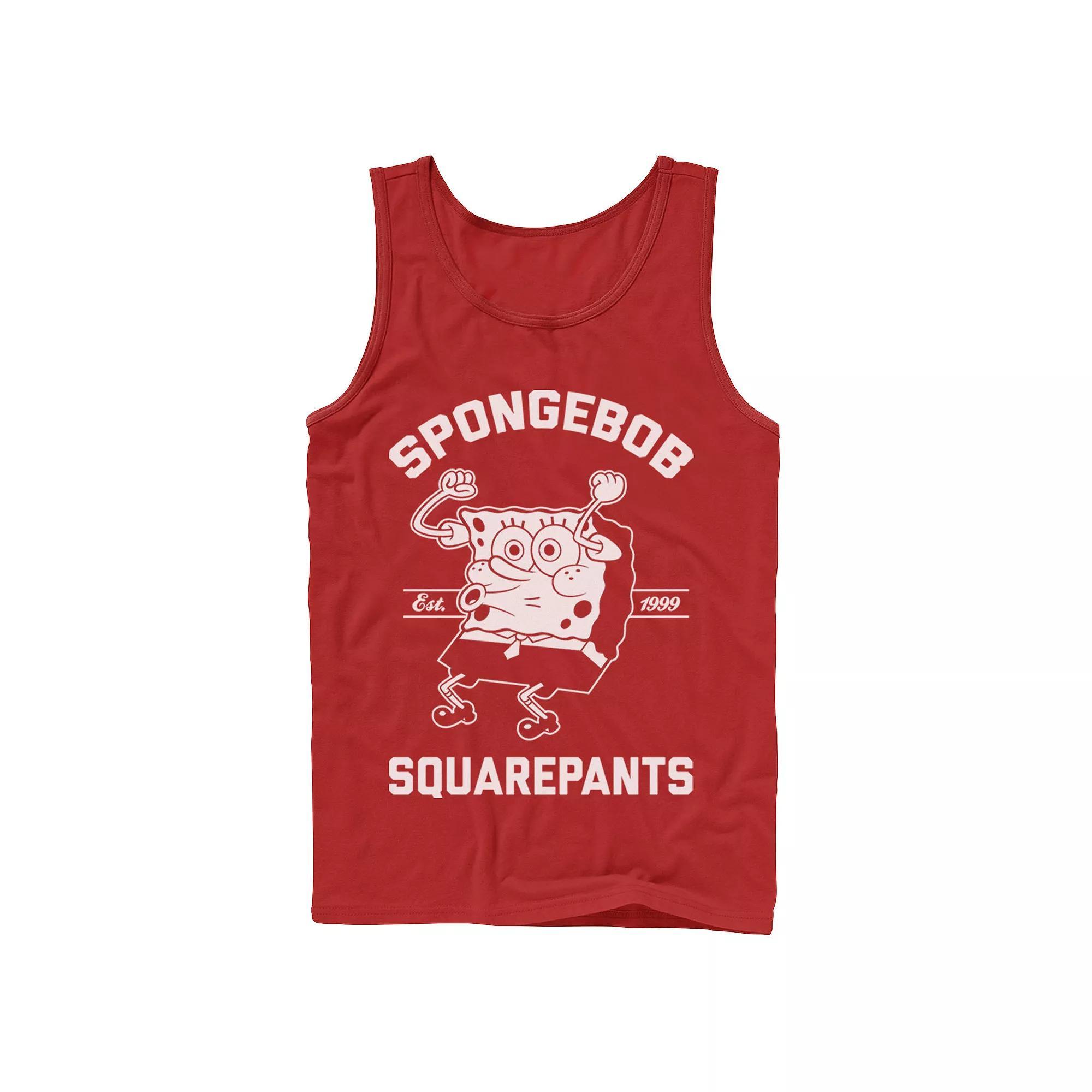 Mens Nickelodeon SpongeBob SquarePants Excited Established 99 Tank Top Product Image