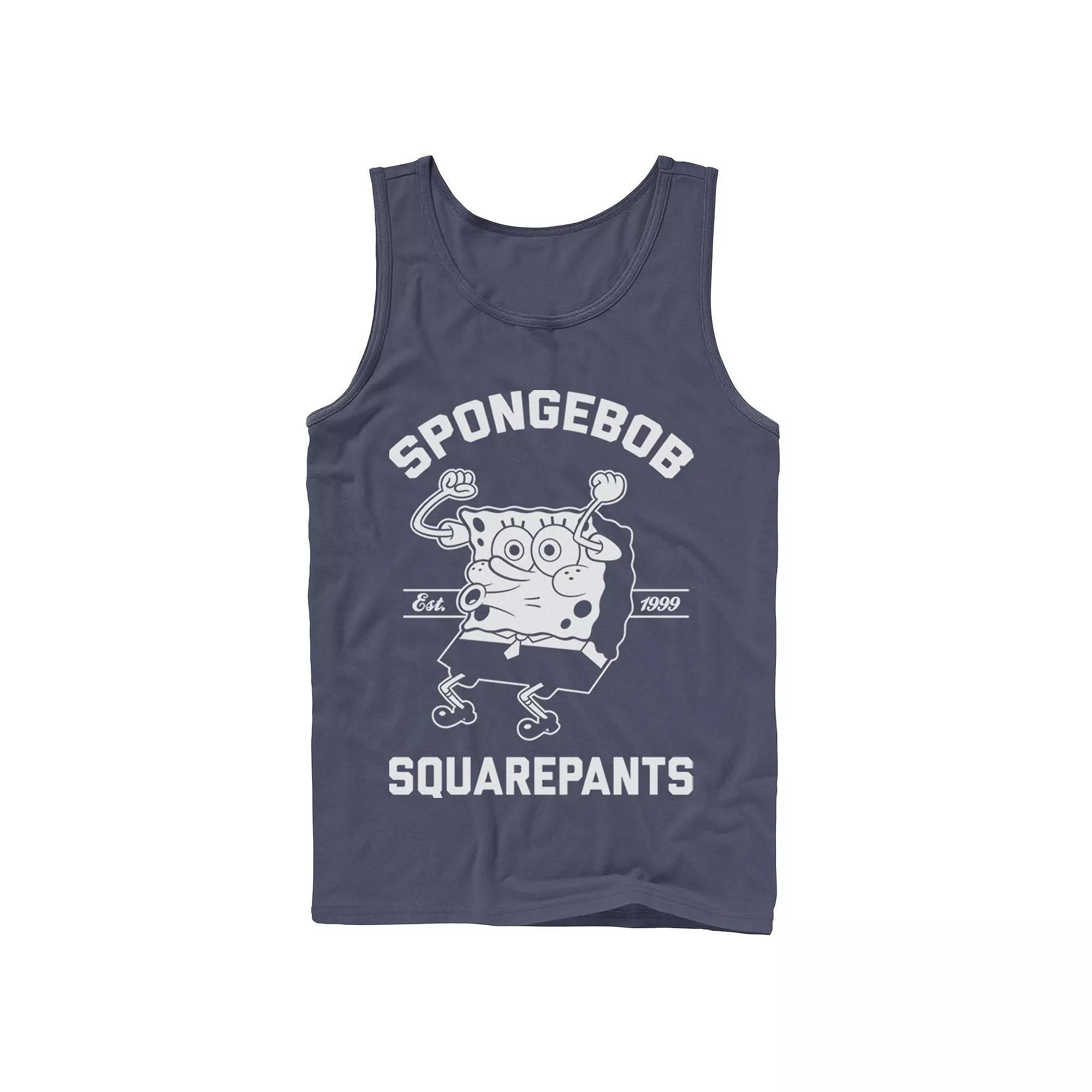 Men's Nickelodeon SpongeBob SquarePants Excited Established 99 Tank Top, Size: XL, Grey Product Image