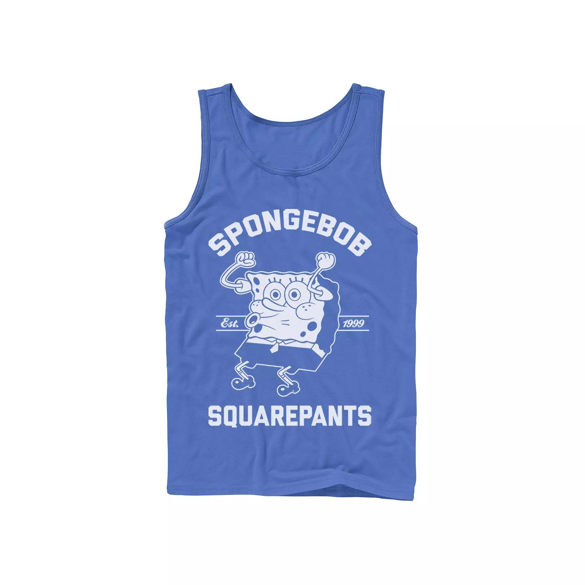 Men's Nickelodeon SpongeBob SquarePants Excited Established 99 Tank Top, Size: XL, Grey Product Image