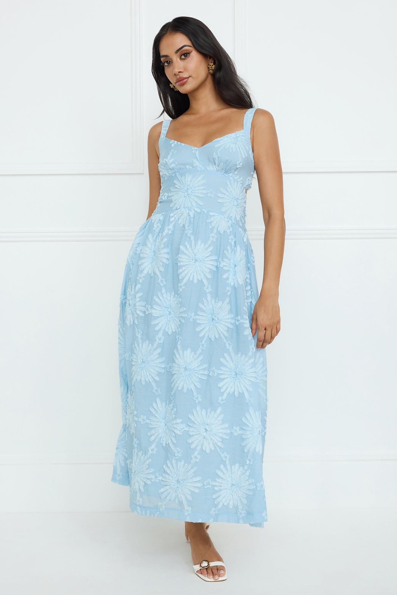 Exotic Euphoria Maxi Dress Blue Product Image