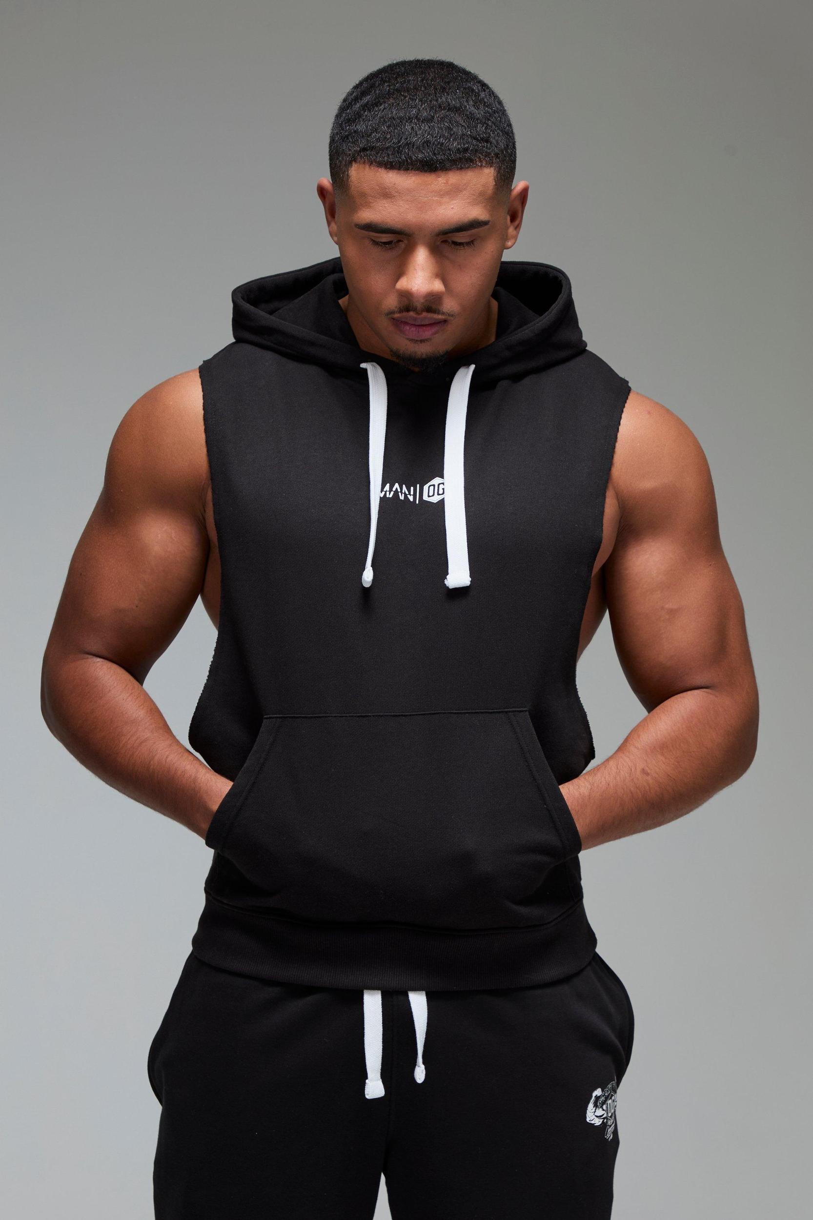 Man Active X OG Workout Oversized Sleeveless Hoodie | boohooMAN USA Product Image