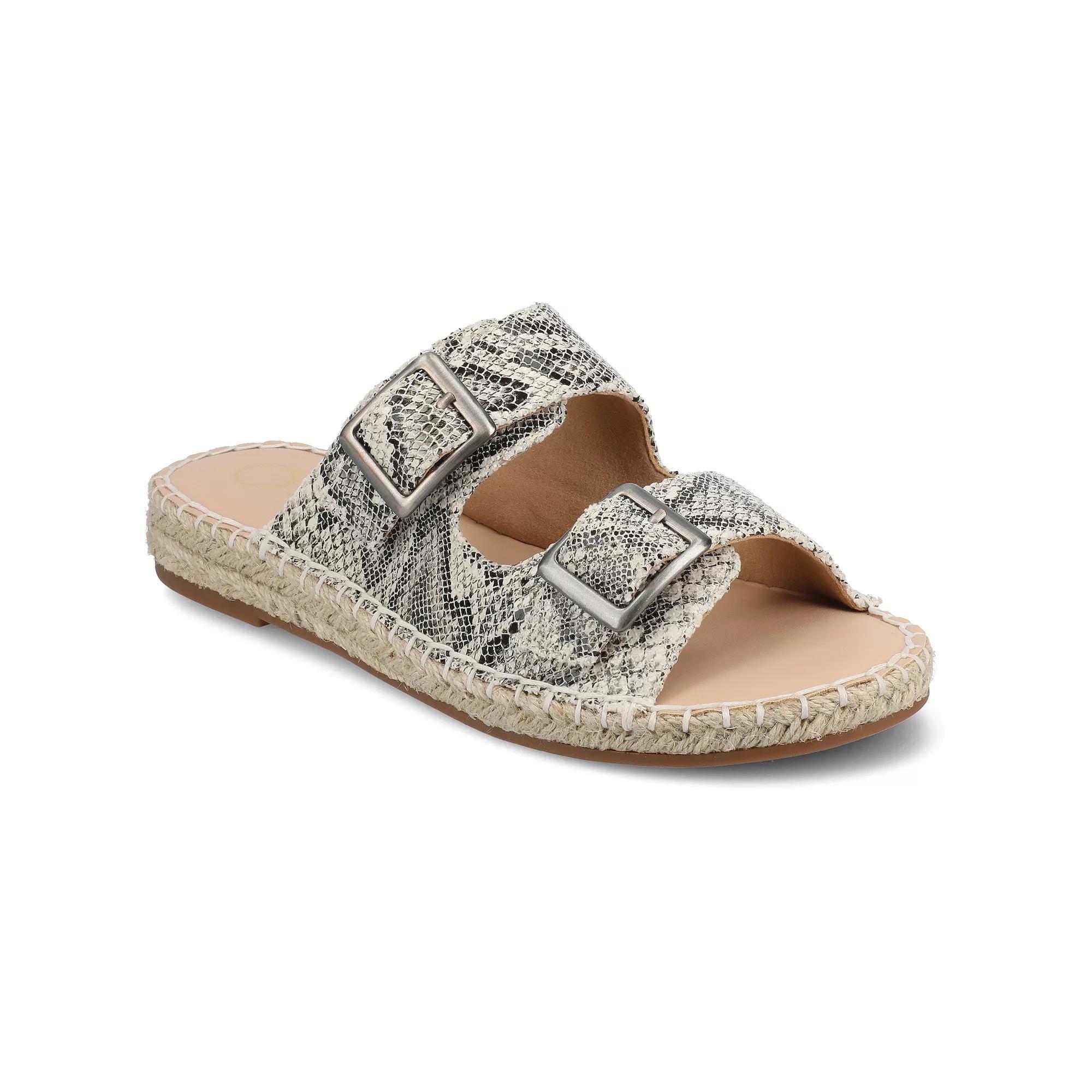 Journee Women's Tresah Double Strap Espadrille Sandals, Size: 11, Snake Product Image