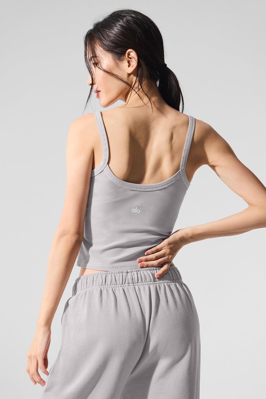 Washed Alosoft Sweet Talker Tank - Grey Sky Wash Product Image