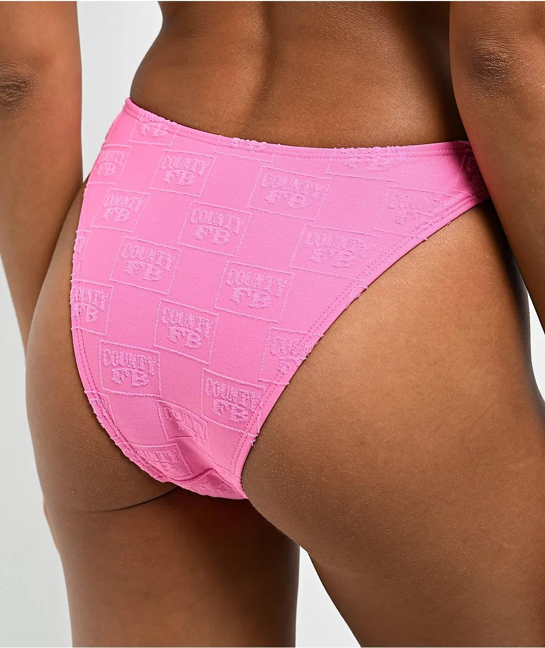 FB County OG Logo Pink Bikini Bottom Product Image