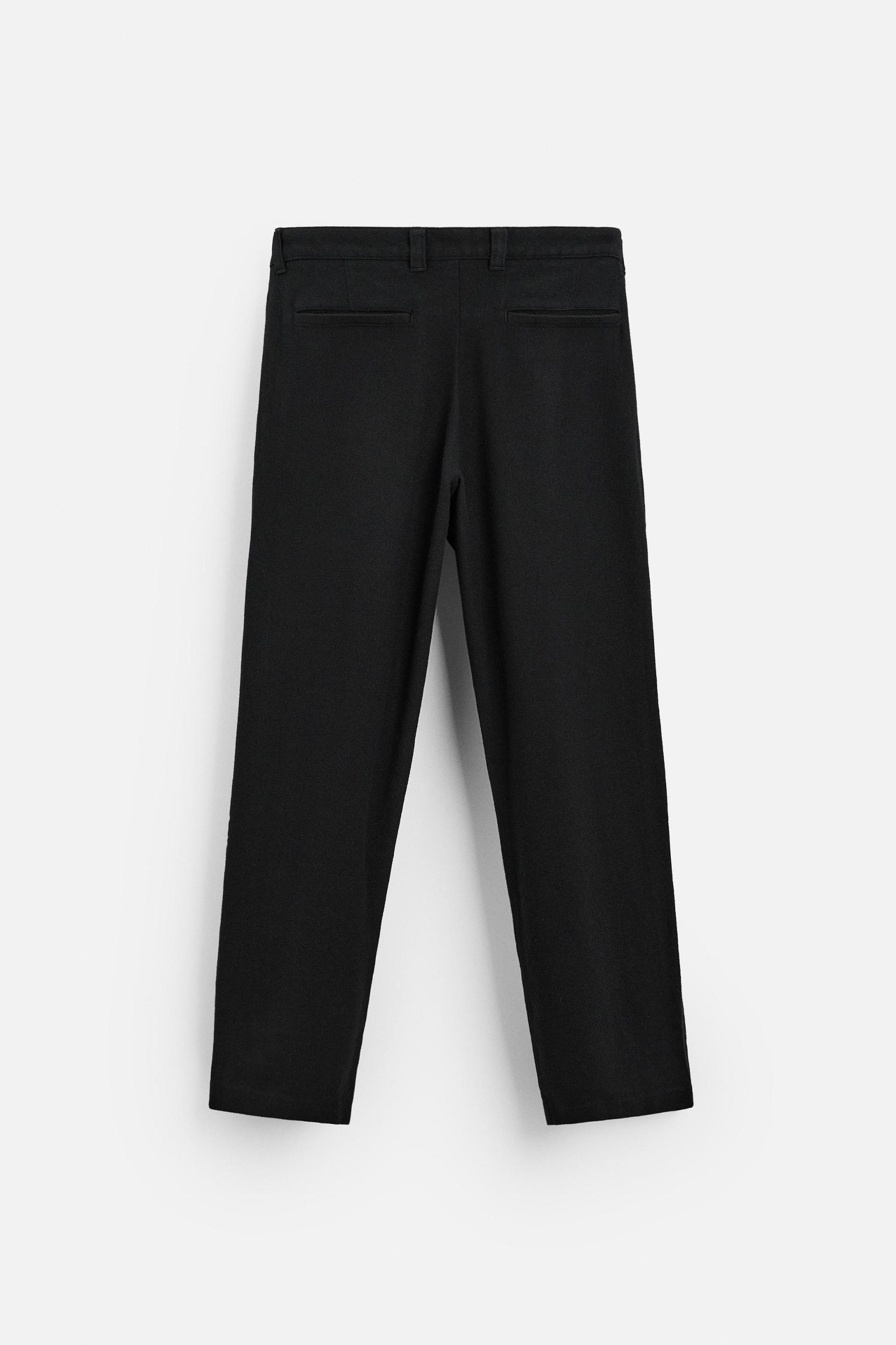 DARTED WOOL BLEND PANTS Product Image