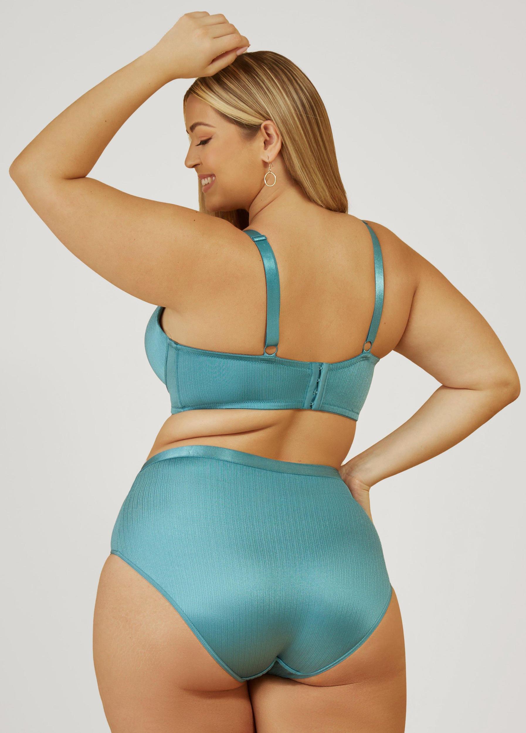 Plus Size Striped Underwired T-Shirt Bra Ashley Stewart Product Image