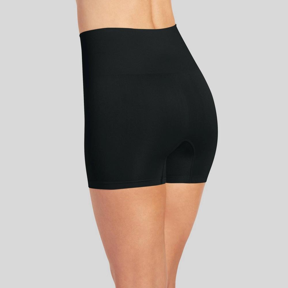 Jockey Generation™ Women's Tummy Smoothing Mid-Waist Boyshorts - Black XL: Nylon Spandex Blend, High Rise, Bottom Slimming Product Image