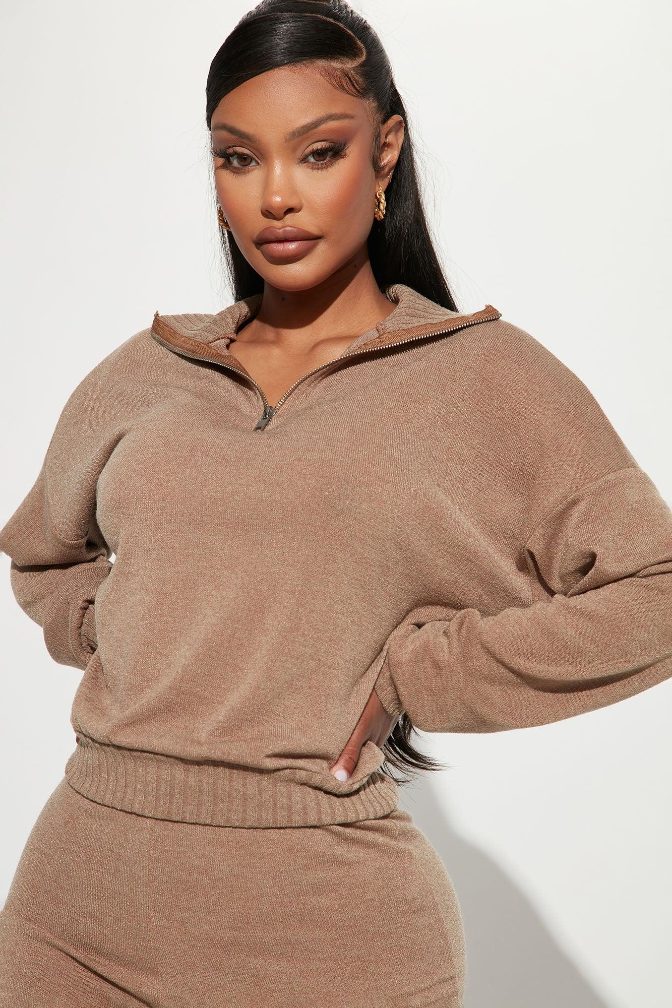 Right Again Jogger Set  - Taupe Product Image