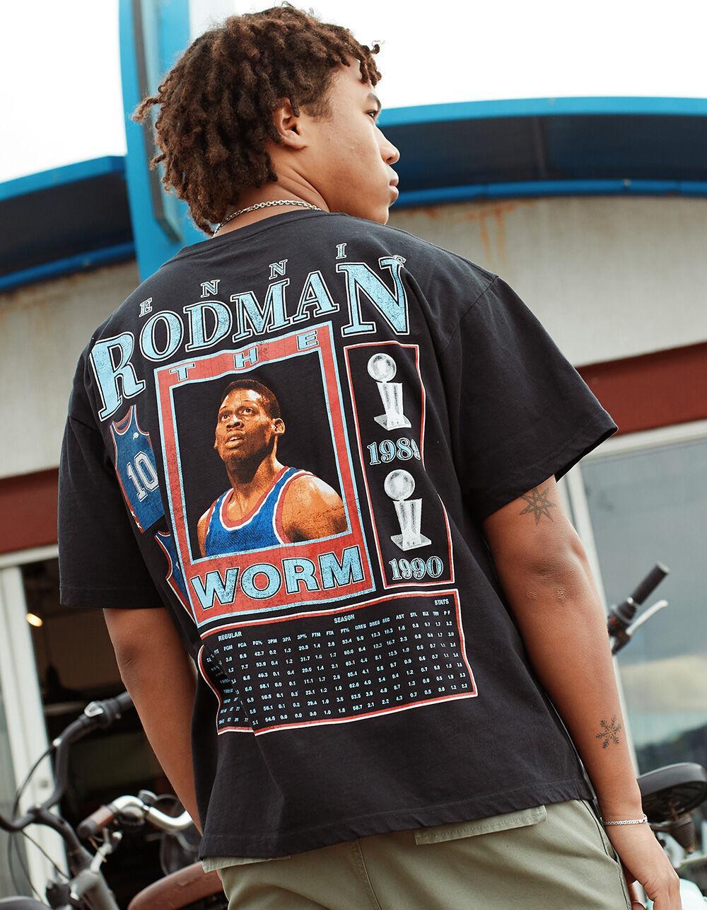 RODMAN Players Card Mens Oversized Tee - BLACK Product Image