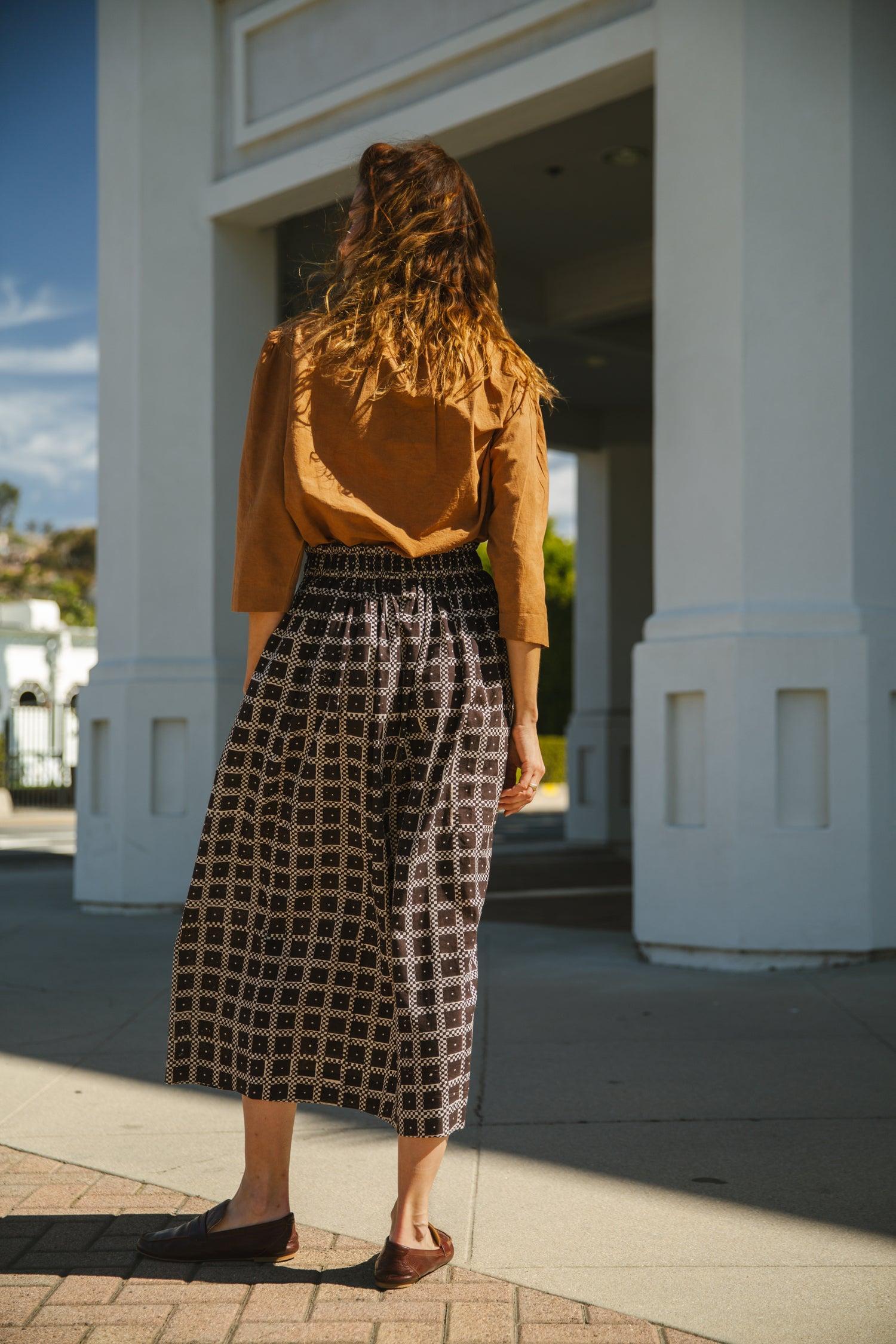 Square Block Skirt Product Image