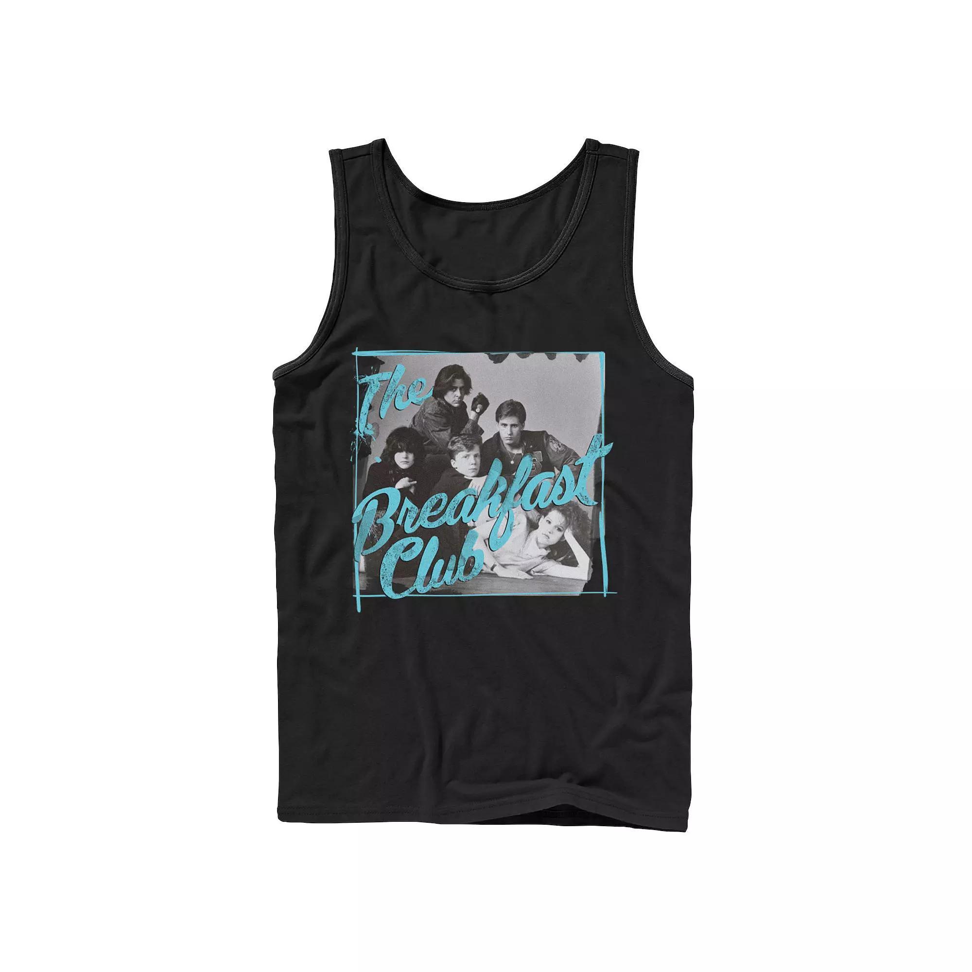 Mens Breakfast Club Group Portrait Fancy Script Tank Top Product Image