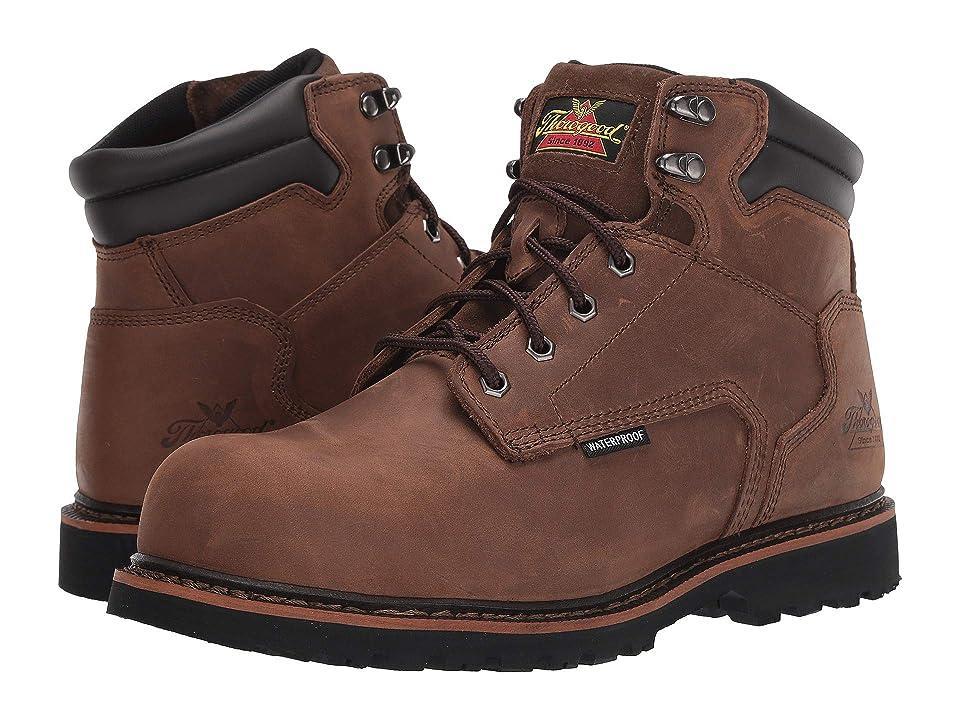 Thorogood V-Series Crazyhorse Men's 6-Inch Waterproof Composite-Toe Work Boots, Size: 11.5, Brown Product Image