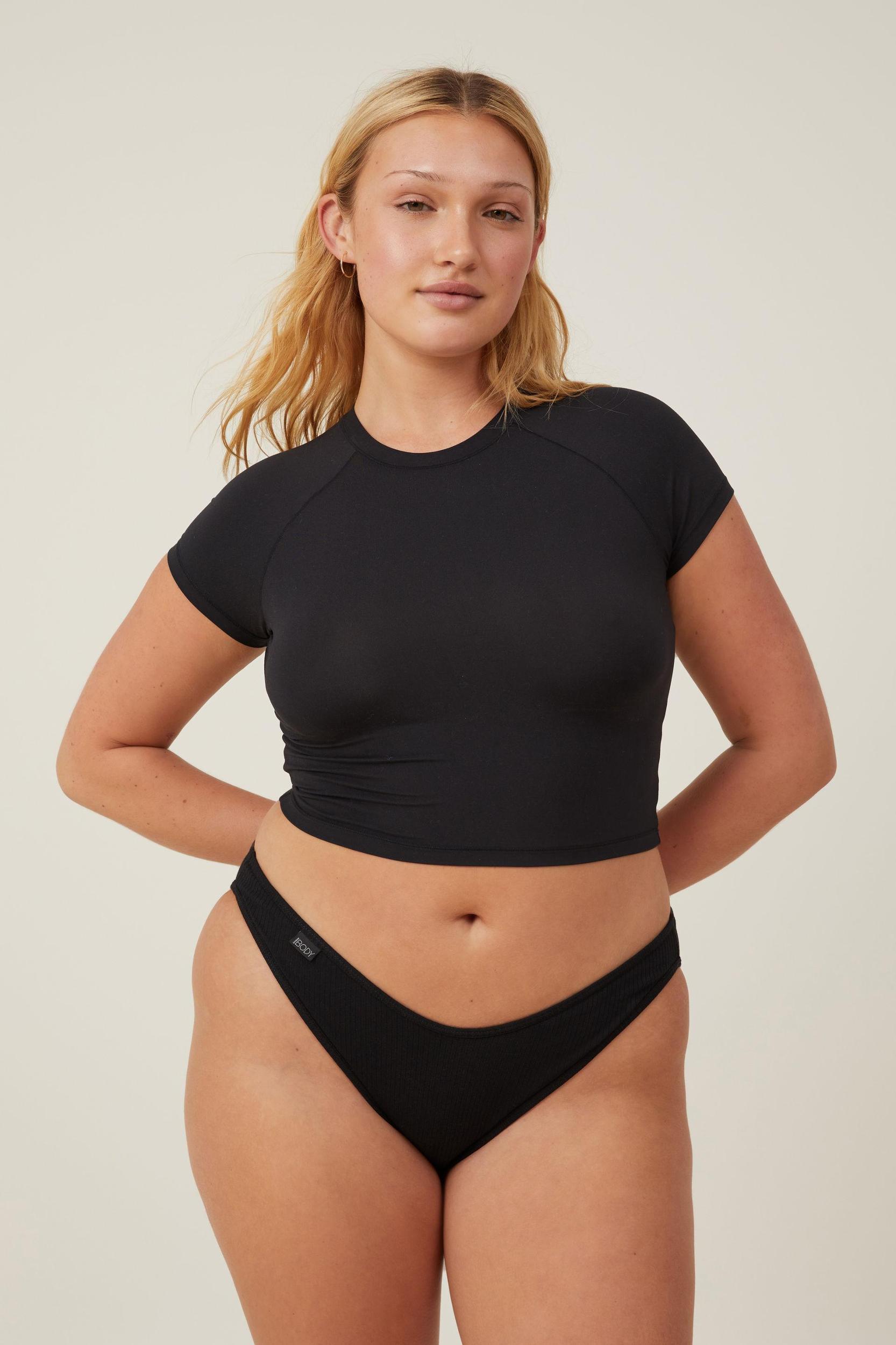 Organic Cotton Rib Bikini Brief Product Image