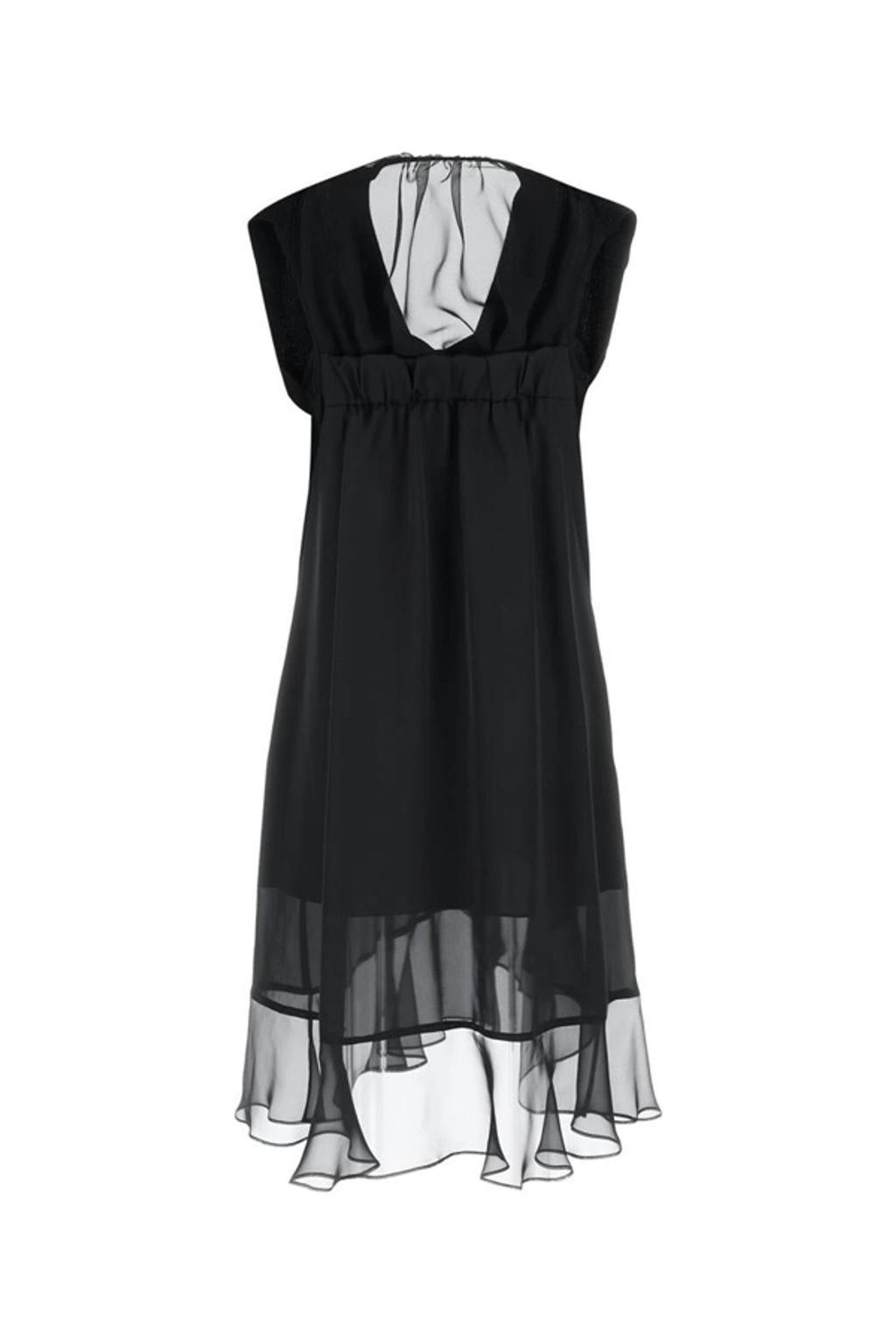 SACAI Dress  Woman Color Black Product Image