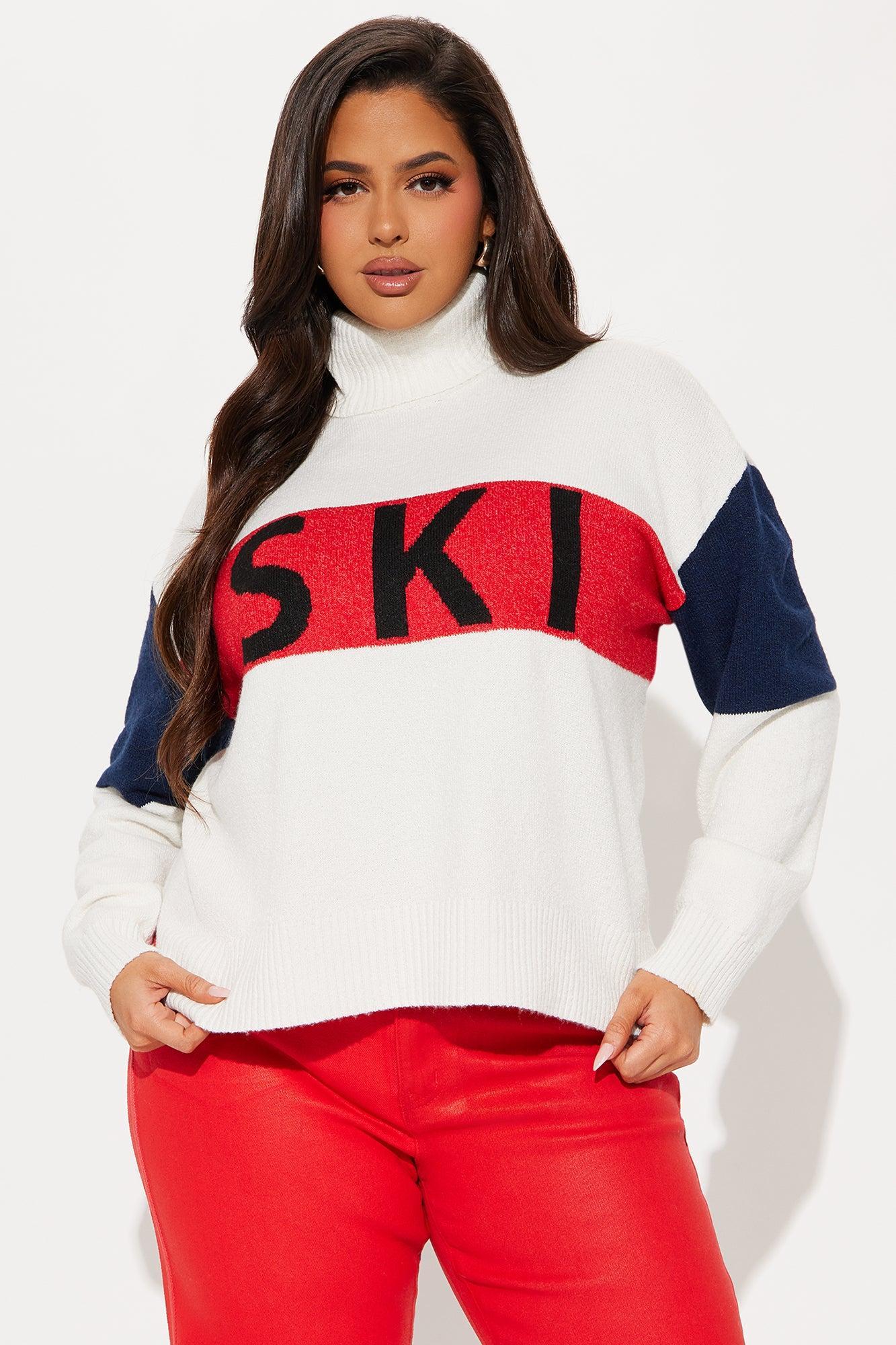 Ski Color Block Sweater - Ivory/combo Product Image